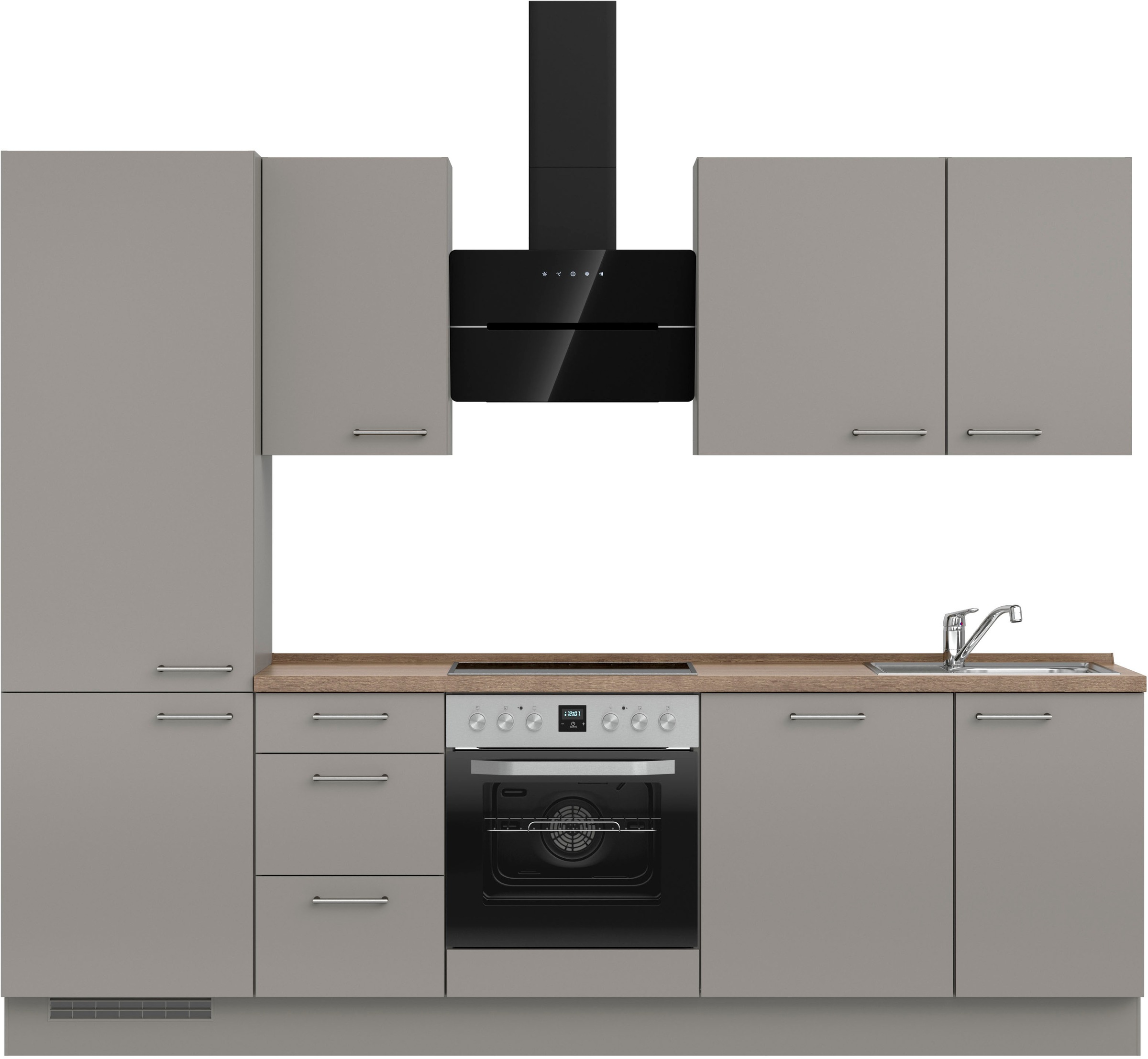 nobilia® Küchenzeile »"Laser II", Ausrichtung wählbar, Breite 270 cm« vormo günstig online kaufen