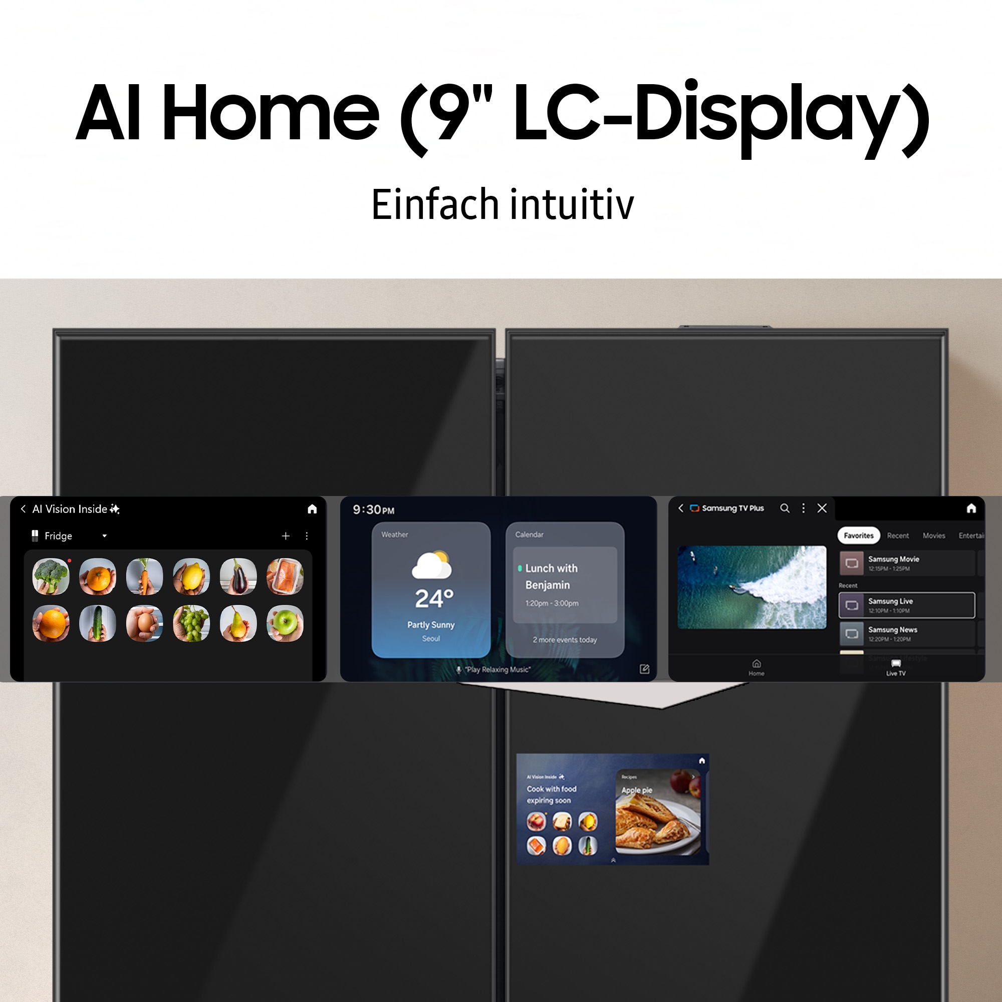Samsung Side-by-Side RS94F »RS90F65EDF«, Separate Temperaturregelung für Kühl- und Gefrierbereich