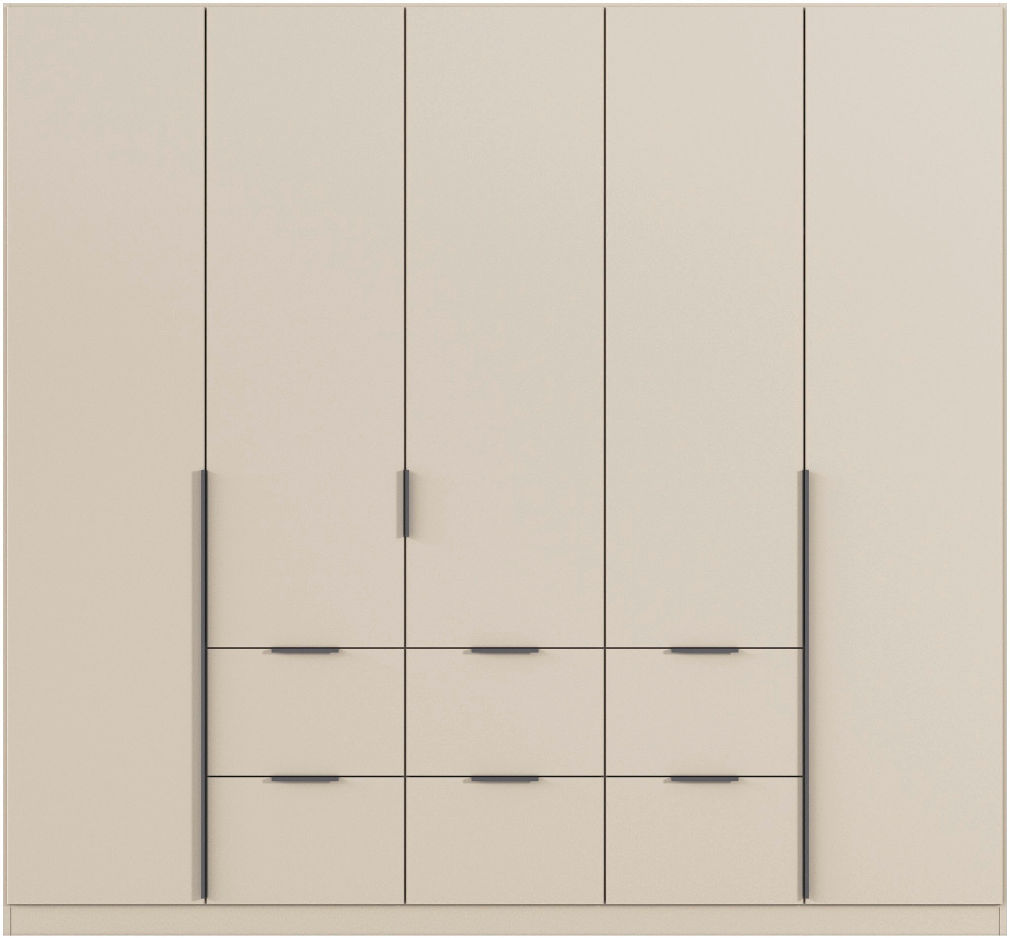 rauch Drehtürenschrank »Kleiderschrank Schrank Garderobe AGORDO mit Dekor- oder Hochglanzfront«, (in zwei Griff-Farben mit Dekor- oder Hochglanzfront), mit Außenschubkästen, in 6 Breiten und 2 Höhen MADE IN GERMANY