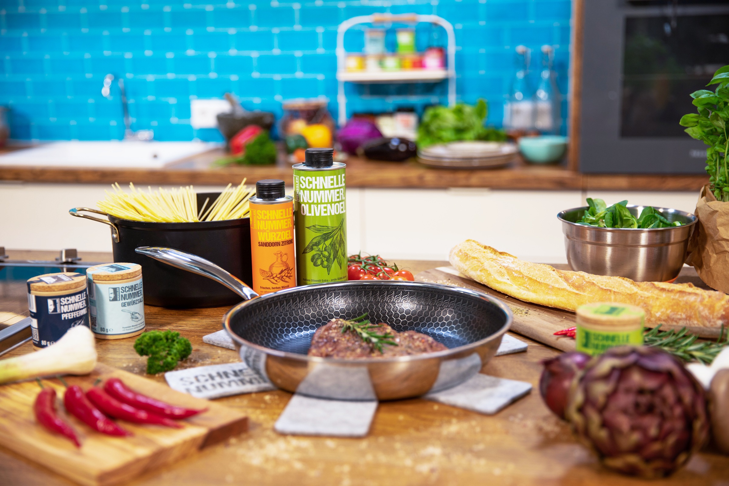 HENSSLERS Pfannen-Set »HENSSLERS Kochbox Deluxe« Edelstahl Set, Pfanne 24 + günstig online kaufen