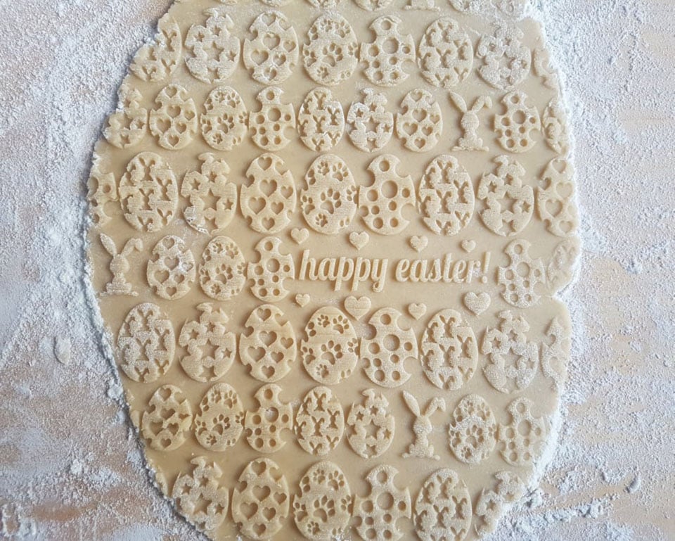 folkroll Teigroller »3D-Motiv-Teigrolle«, Happy Easter