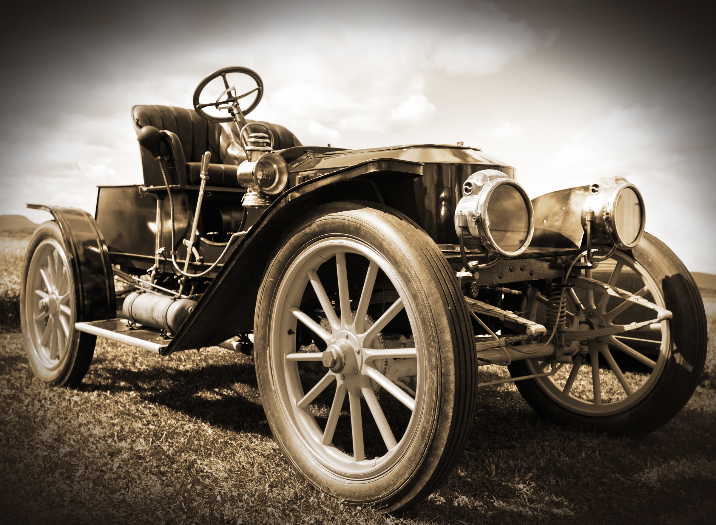 Papermoon Fototapete »Vintage Retro Car« glatt günstig online kaufen