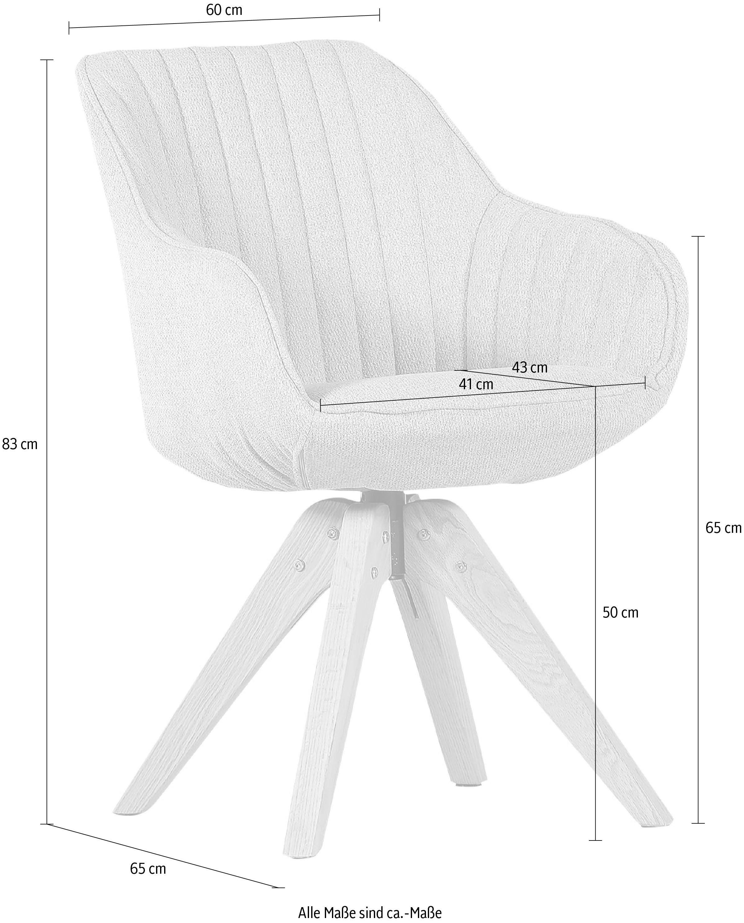 Gutmann Factory kaufen Esszimmerstuhl auf Esszimmerstuhl, mit Armlehnstuhl Polyester, Raten Polsterung bequemer »Chill«