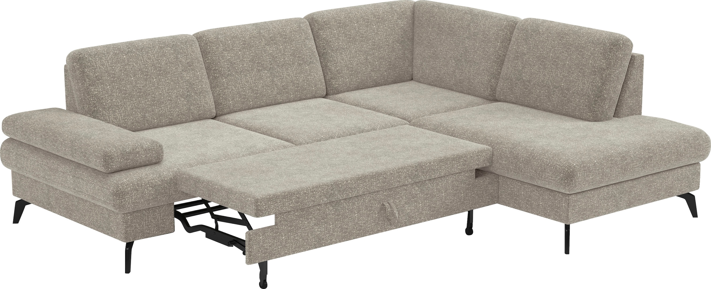 sit&more Ecksofa »Morris L-Form, inkl. Sitztiefenverstellung«, wahlweise mit Armteilverstellung, Bettfunktion & Bettkasten