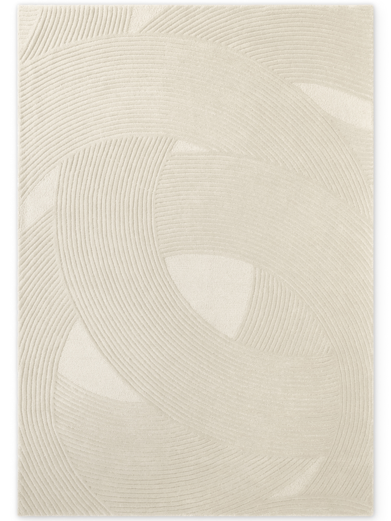 Ted Baker Wollteppich »Teppich Wollteppich Victoria« rechteckig 18 mm Höhe Naturteppich Wolle, Hoch-Tief-Design, Wohnzimmer, Schlafzimmer