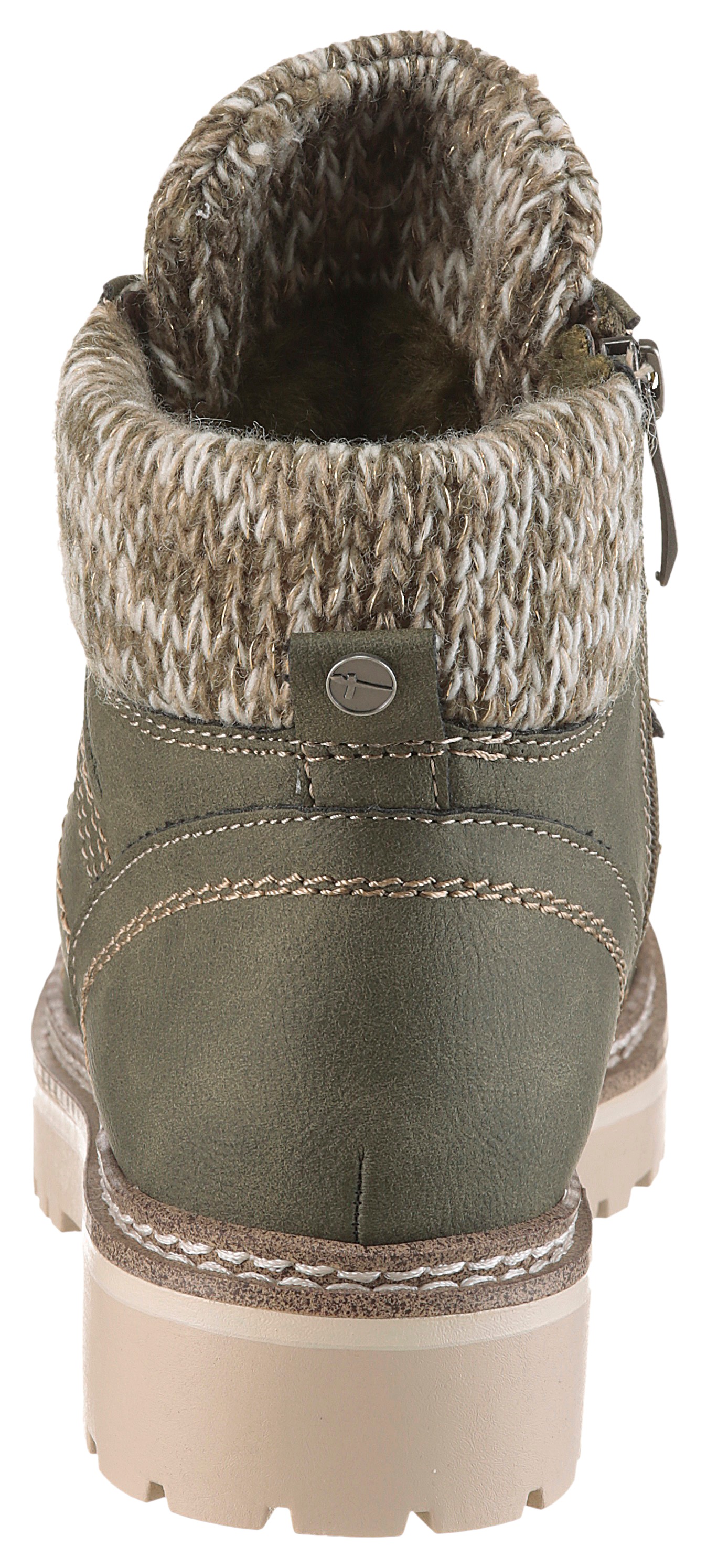 Tamaris Winterboots  , Blockasatz, Schnürboots, im Bergsteigerlook, vegane Verarbeitung