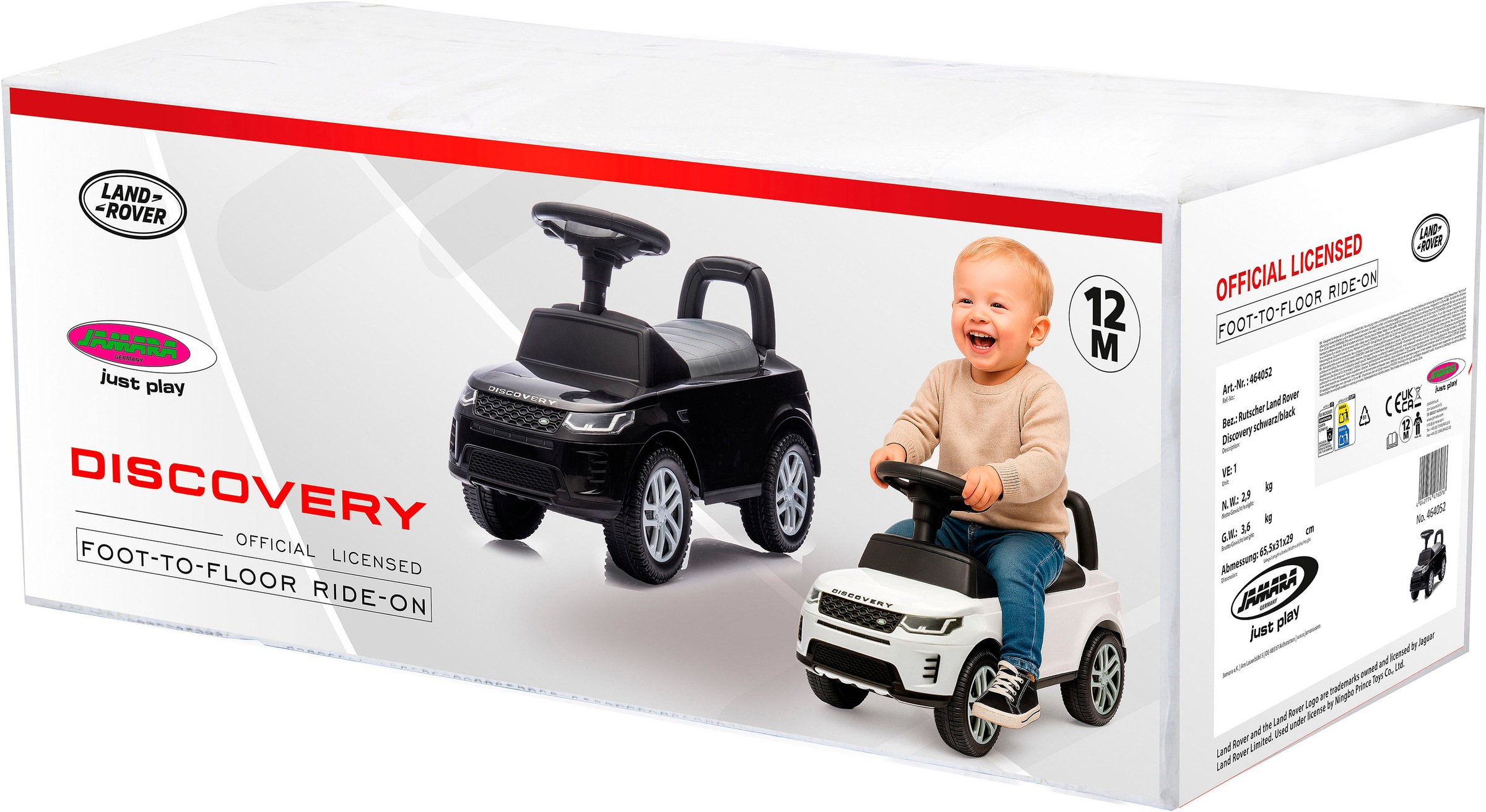 Jamara Rutscherauto »Land Rover Discovery 2in1«, mit Hupe