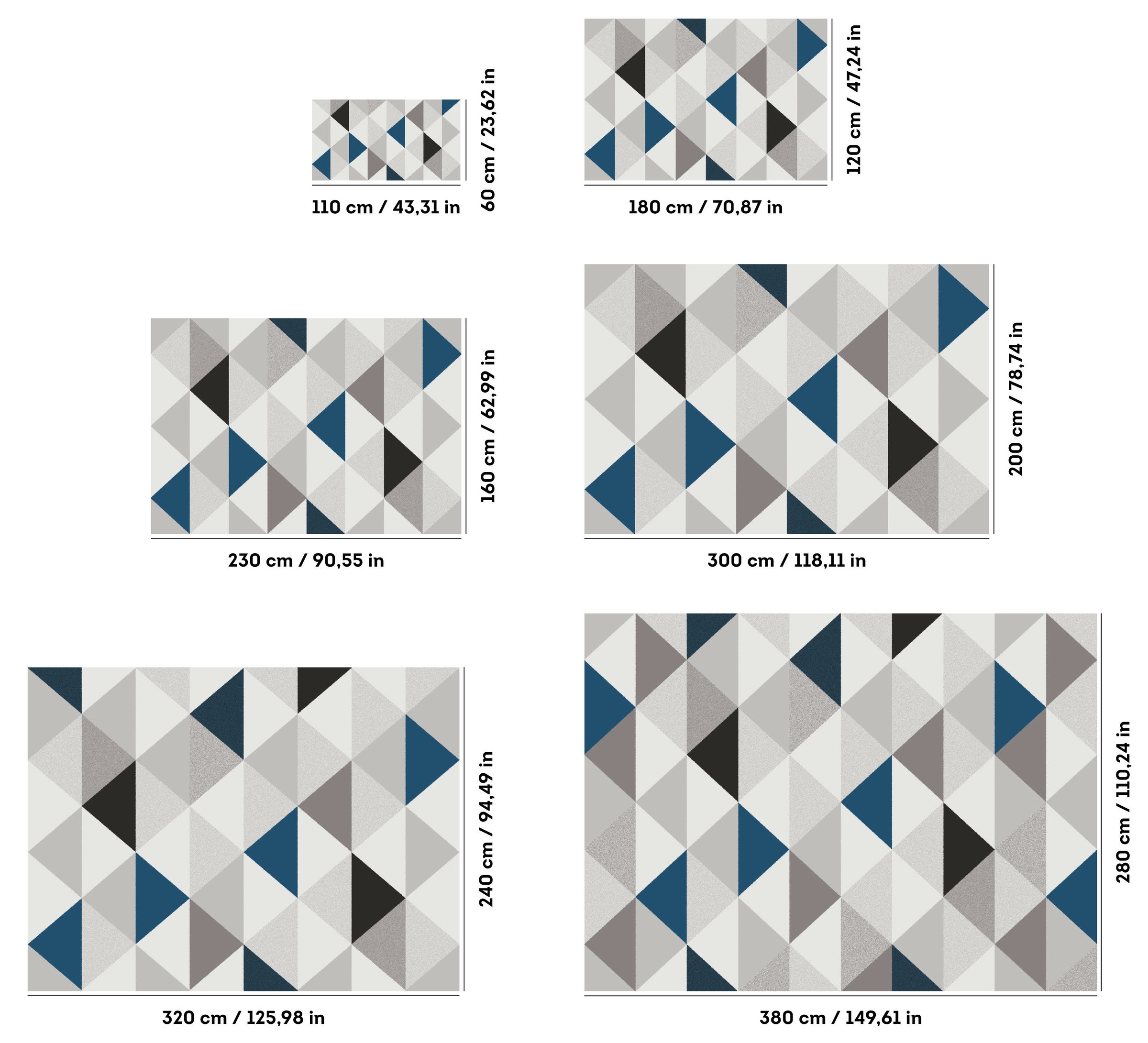 my home Teppich »Berlad Geo«, rechteckig, 9 mm Höhe, mit besonders weichem Flor, Kurzflor, modernes geometrisches Design