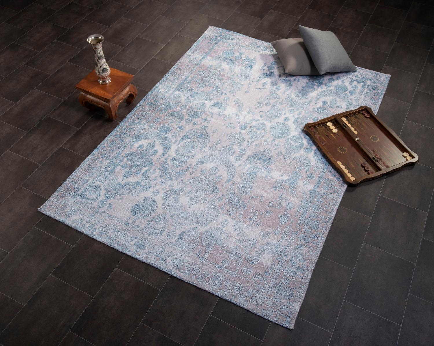 OCI DIE TEPPICHMARKE Teppich »Vision Oriental«, rechteckig, 5 mm Höhe, Flachgewebe, Vintage Design, Wohnzimmer