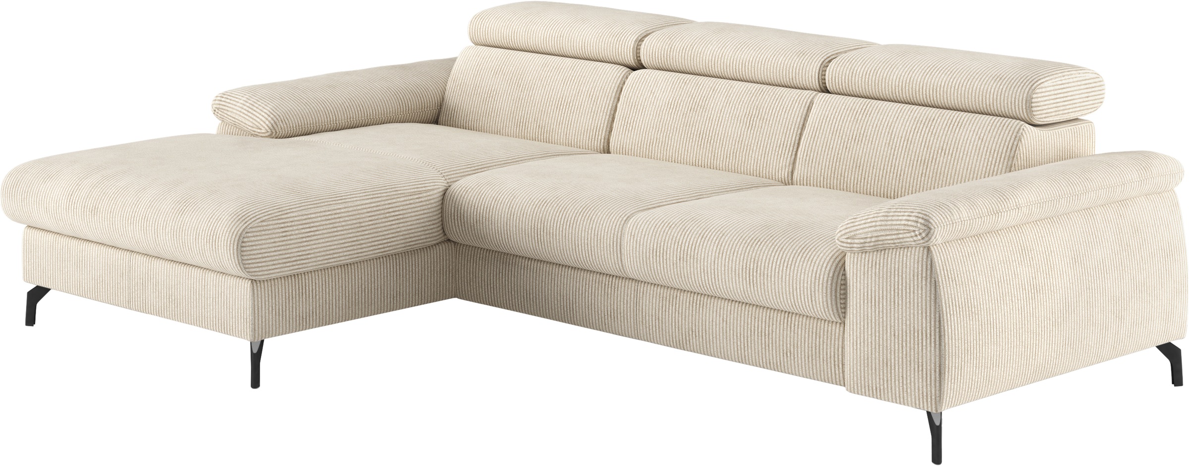 COTTA Ecksofa »Kitty L-Form«, mit Kopfteilverstellung, wahlweise mit Bettfunktion & Bettkasten