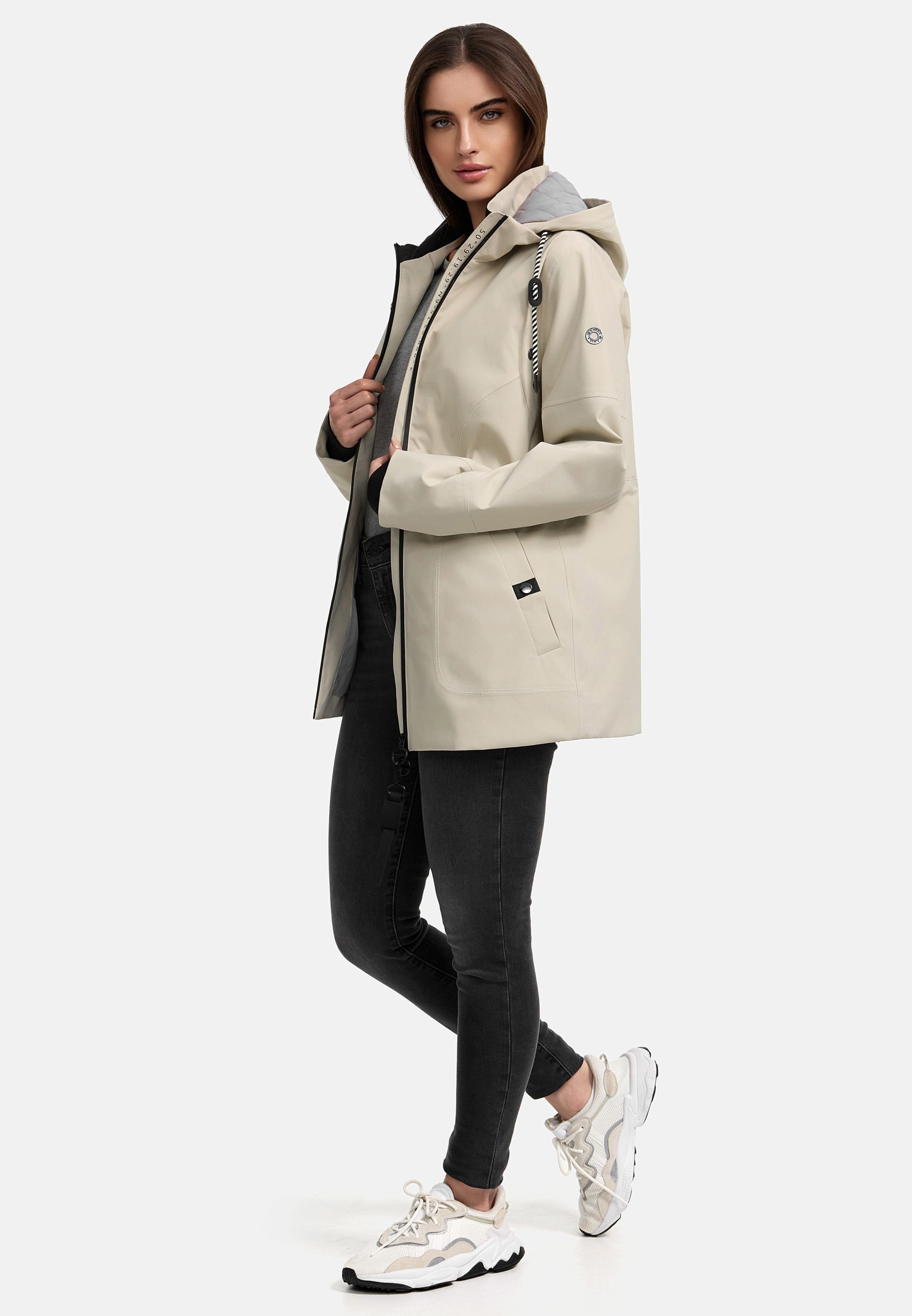 MANISA Regenjacke, mit Kapuze, mit abnehmbarer Kapuze