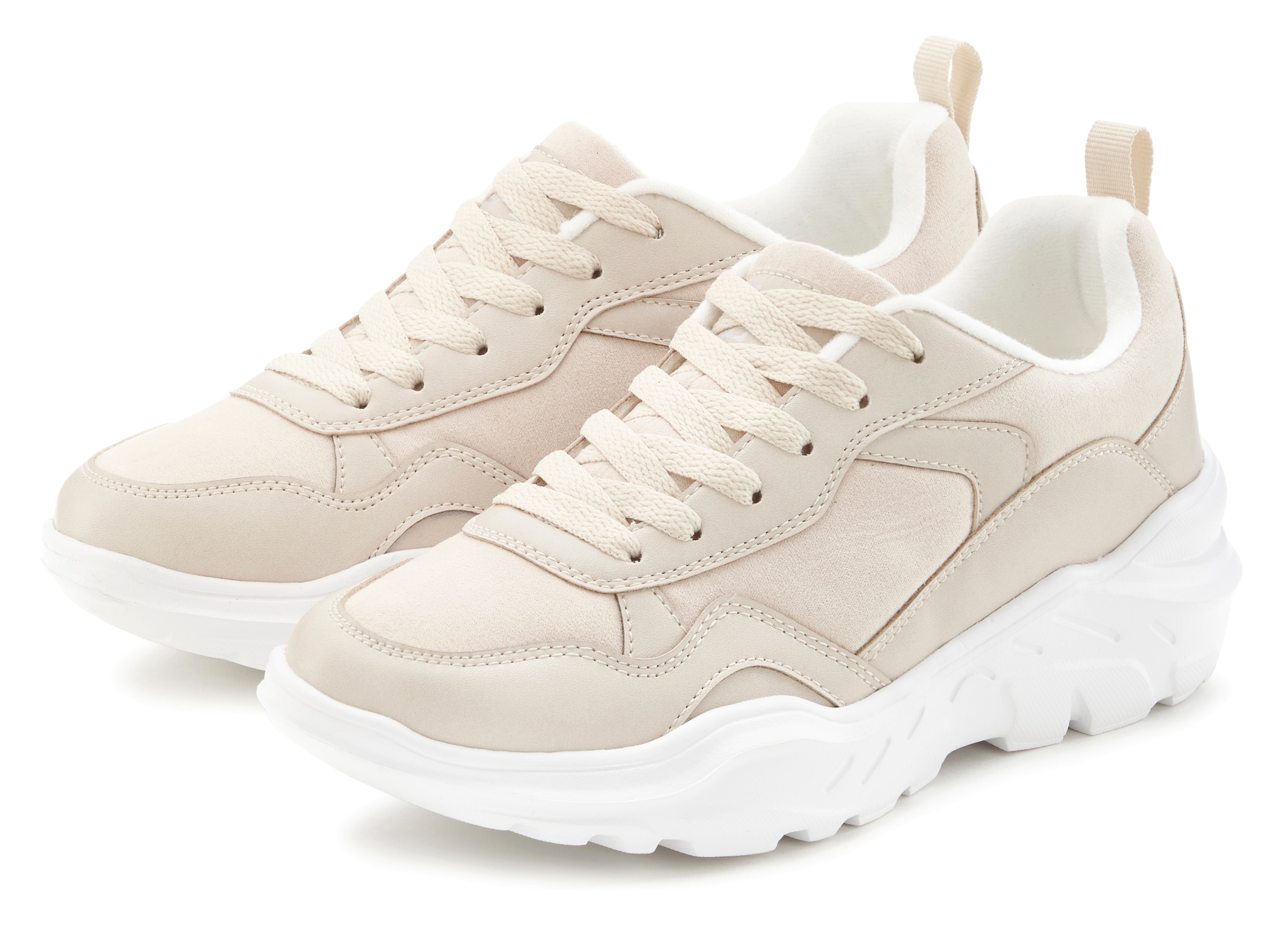 LASCANA Sneaker, mit ultraleichter Chunky Sohle und weicher Innensohle