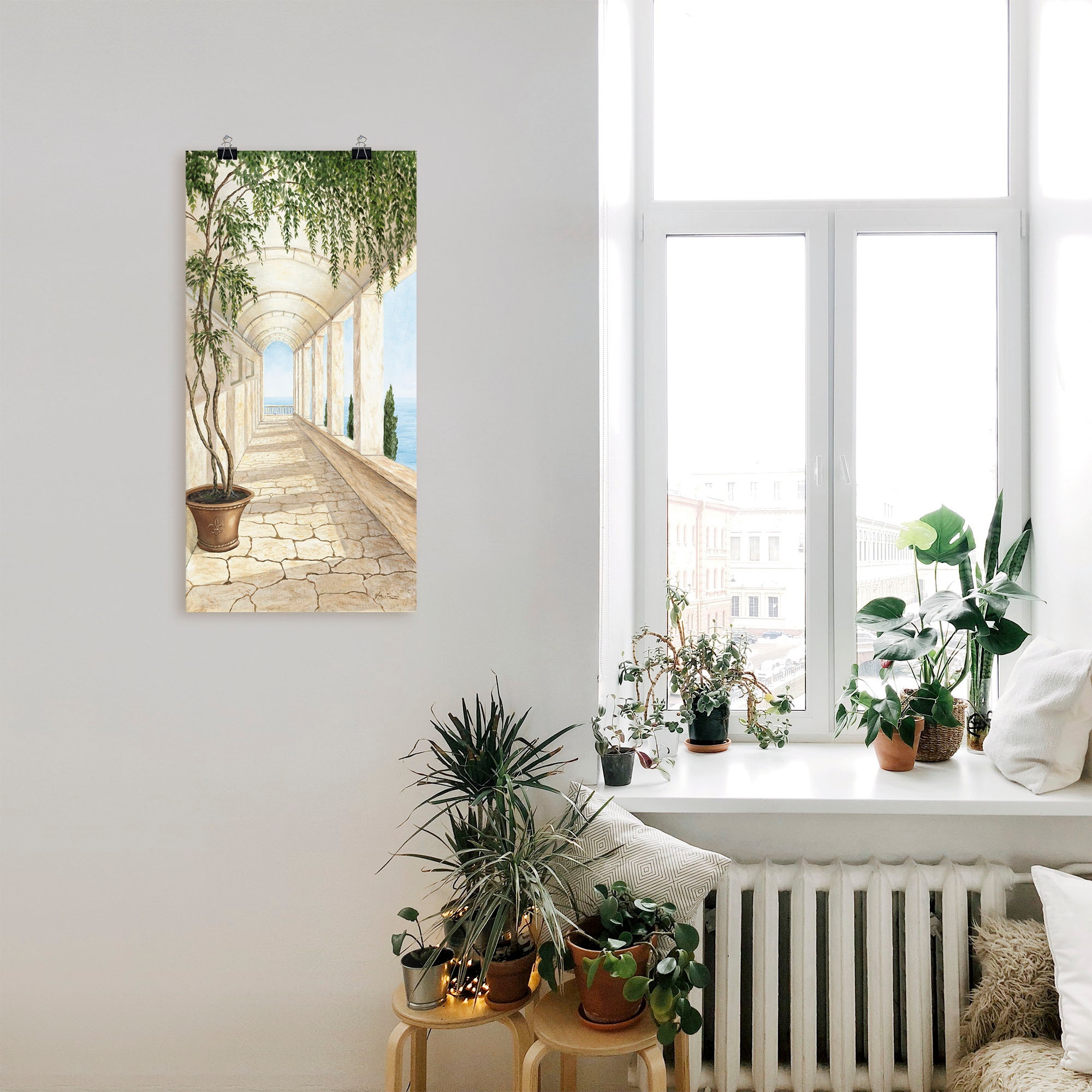 Artland Wandbild »Capri«, Gebäude, (1 St.), als Alubild, Outdoorbild, Leinwandbild, Poster, Wandaufkleber