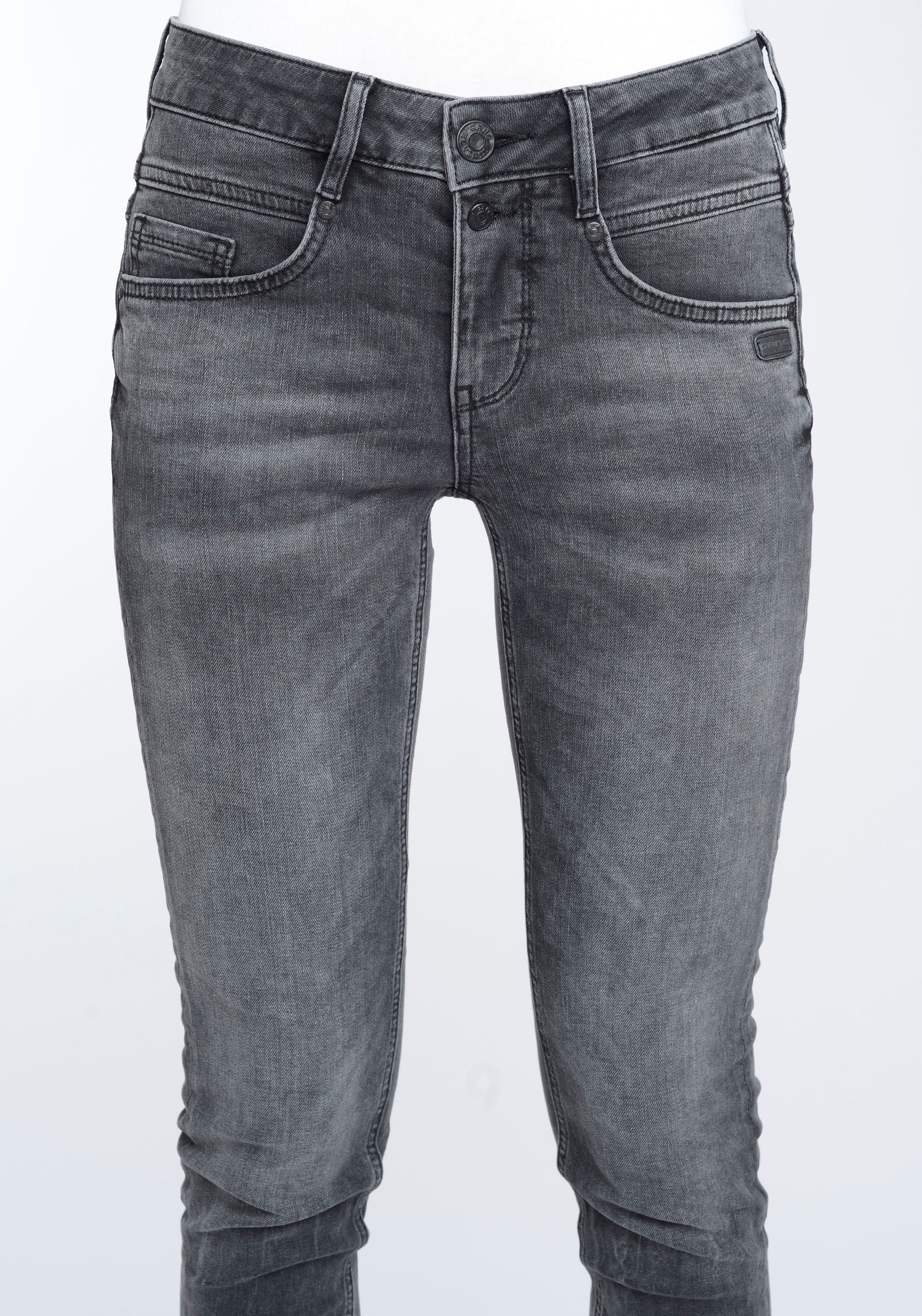 GANG Skinny-fit-Jeans »94MORA«, mit 3-Knopf-Verschluss und Passe vorne  online kaufen