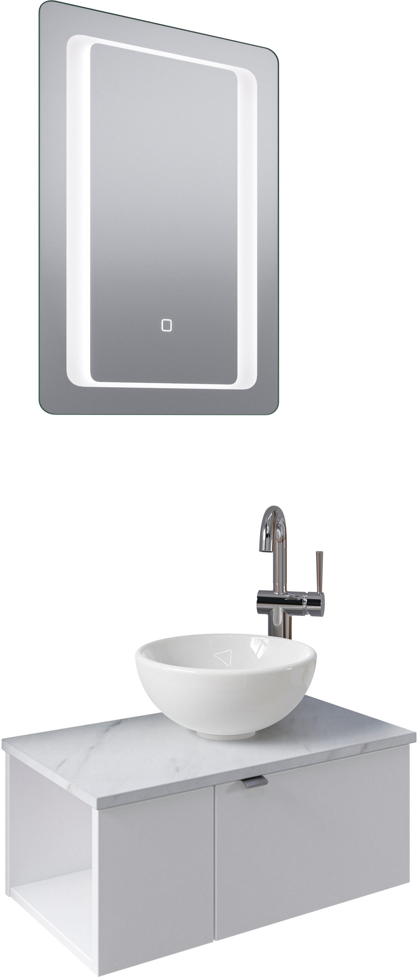 Saphir Badmöbel-Set »Serie 6915«, (4 St.), Gäste-Bad, 61 cm breit, mit LED- günstig online kaufen