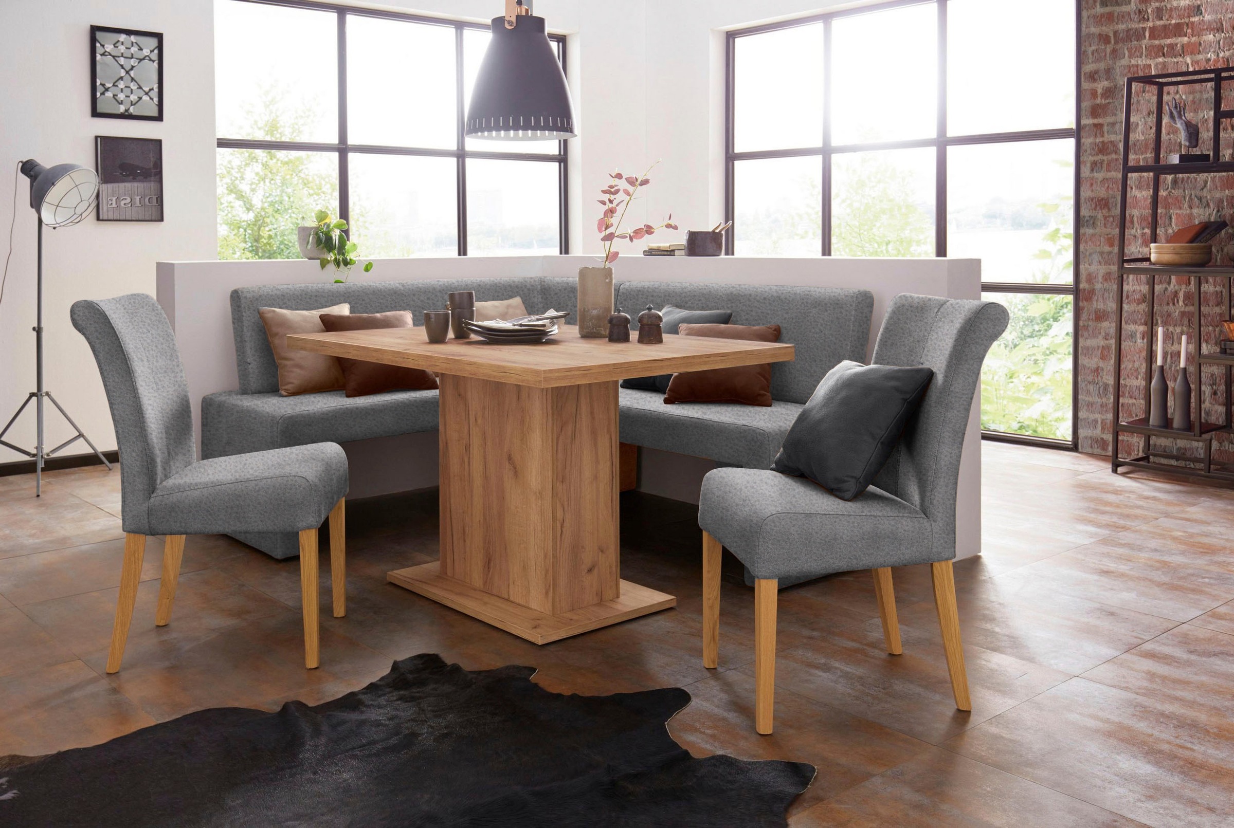 Home affaire 4-Fußstuhl »Barcelona« (Set) 2 Stk. Microfaser Stuhlbeine aus günstig online kaufen