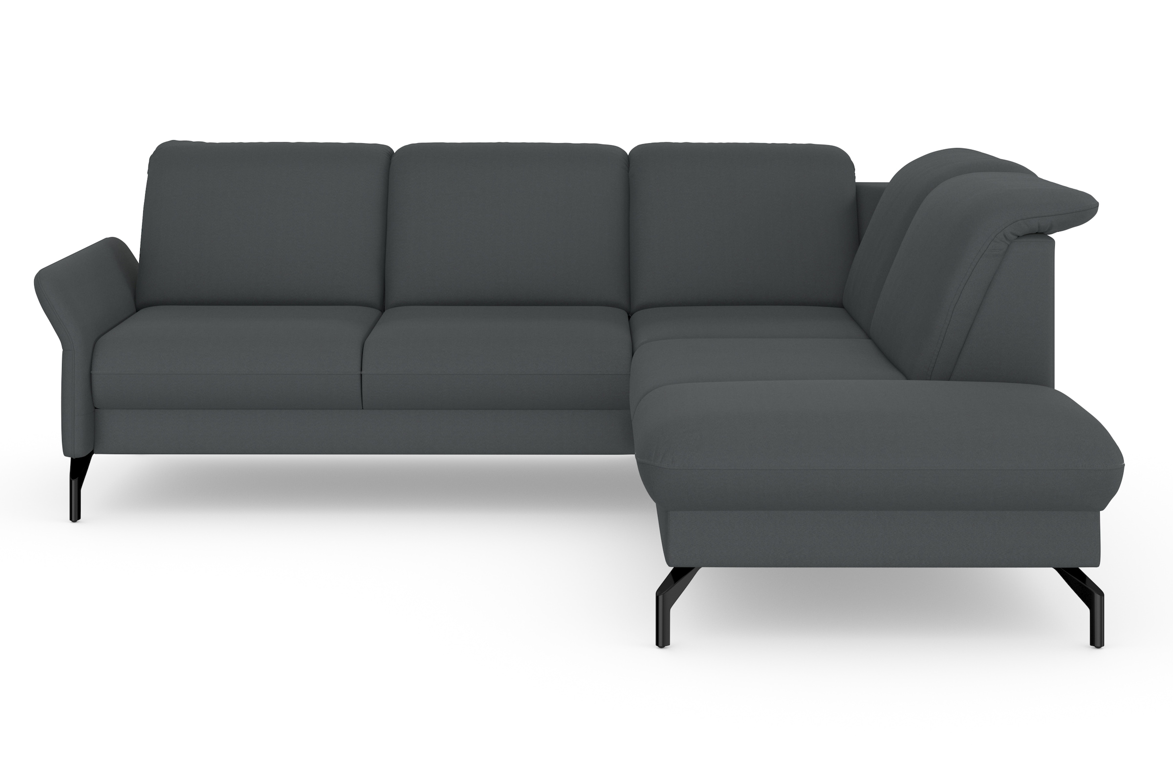 sit&more Ecksofa »Fashion L-Form« wahlweise mit Kopfteilverstellung und Vorziehsitz, motorisch