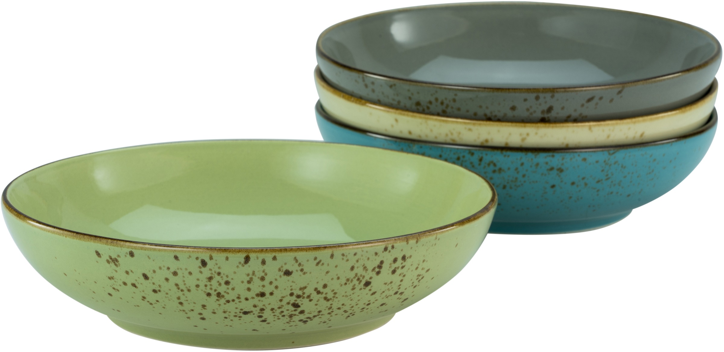 CreaTable Schale »NATURE COLLECTION«, 4 tlg., aus Steinzeug, Servierschale, günstig online kaufen