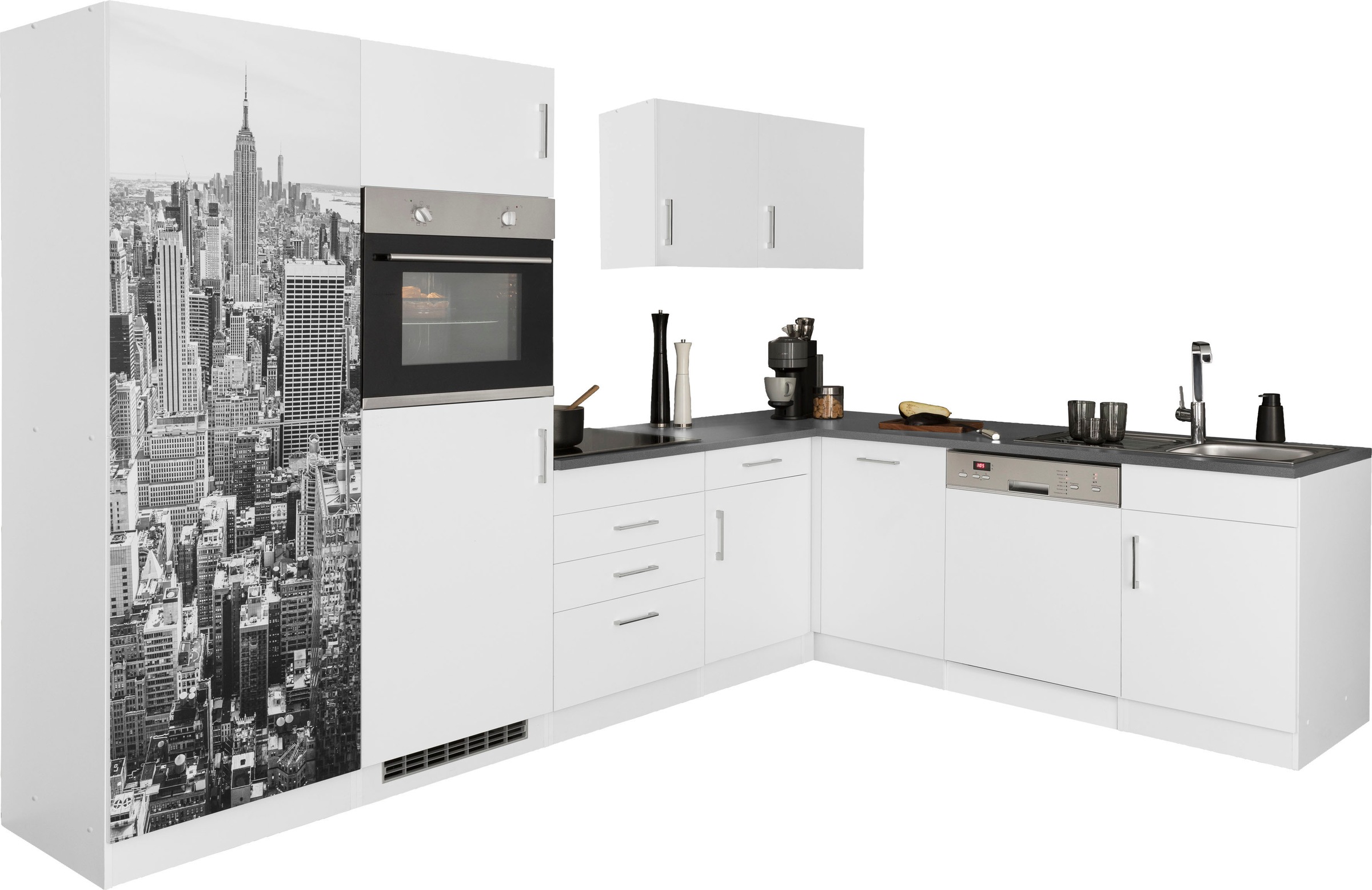KOCHSTATION Winkelküche "KS-Paris", ohne E-Geräte, Stellbreite 290/220 cm günstig online kaufen