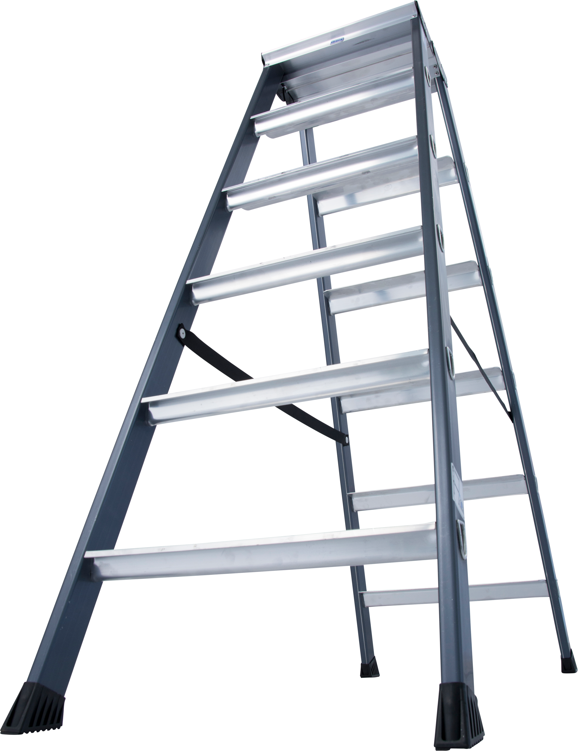 KRAUSE Doppelleiter »SePro D« Alu eloxiert, 2x6 Stufen, Arbeitshöe ca. 285 cm