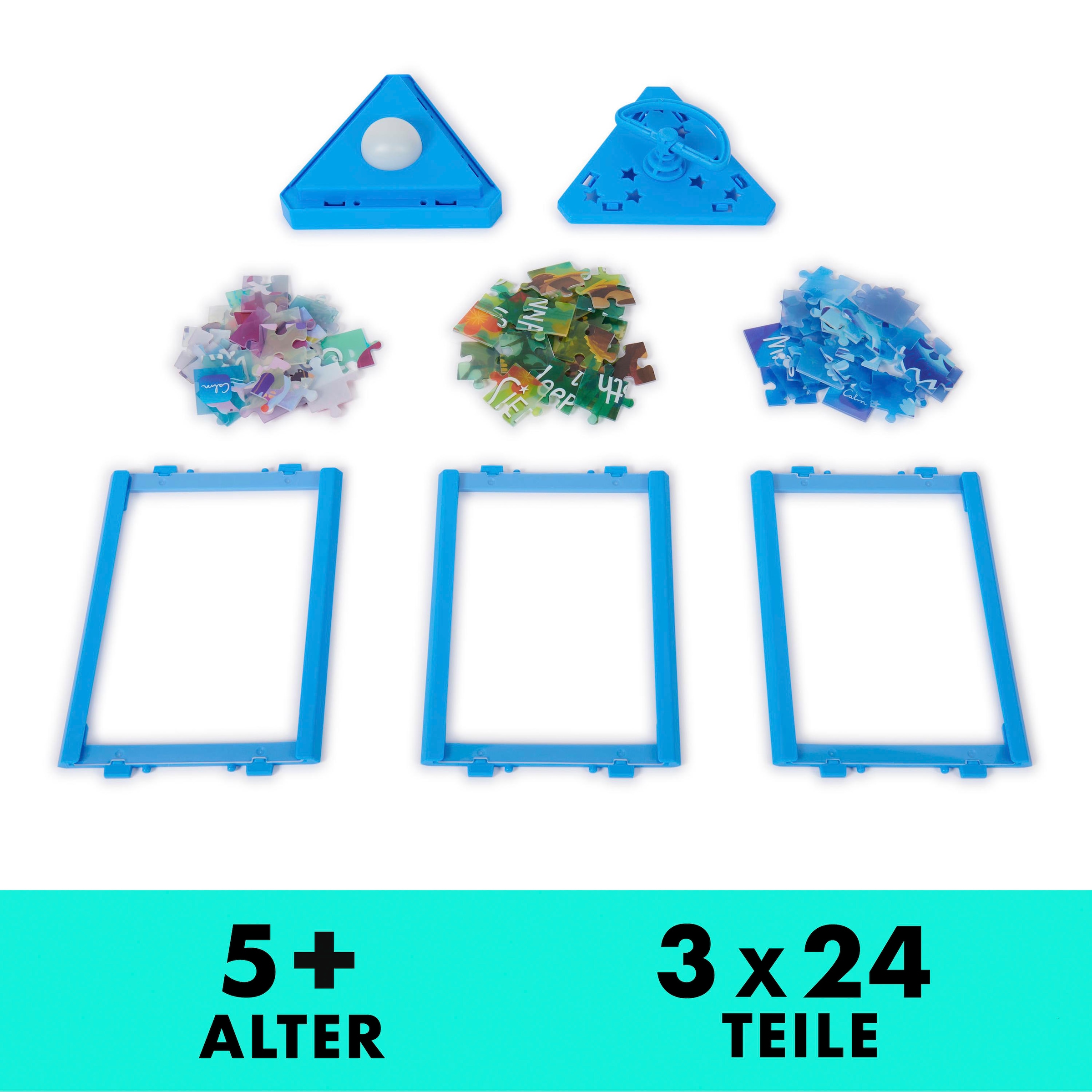 Spin Master 3D-Puzzle »Calm Kids - Laternen-Puzzle«, leuchtet in verschiedenen Farben
