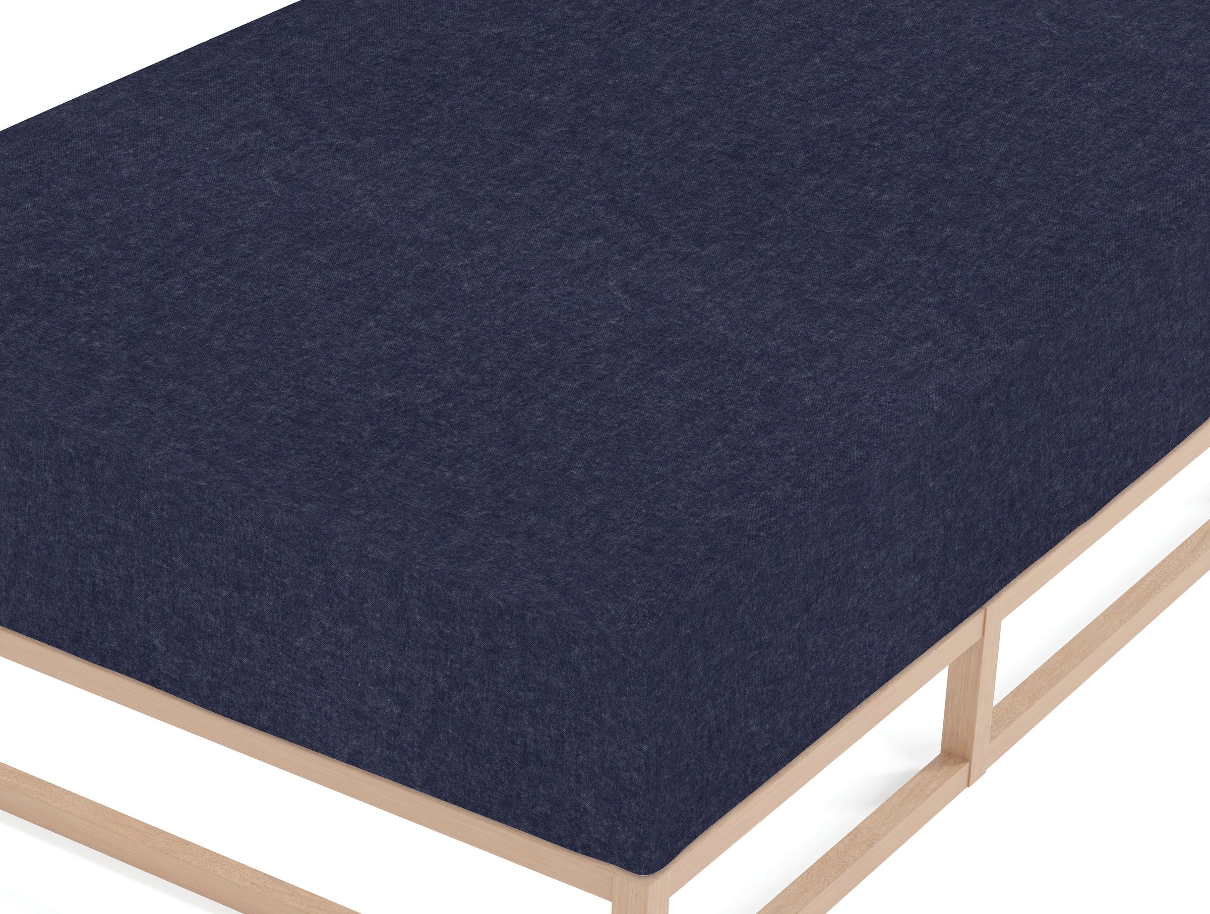 Biberna Spannbettlaken »Hermal Biber, Melange-Optik, in Gr. 90x200, 140x200 oder 180x200 cm«, 100% Baumwolle, weich + warm, Matratzenhöhe bis 22 cm, Made in Germany