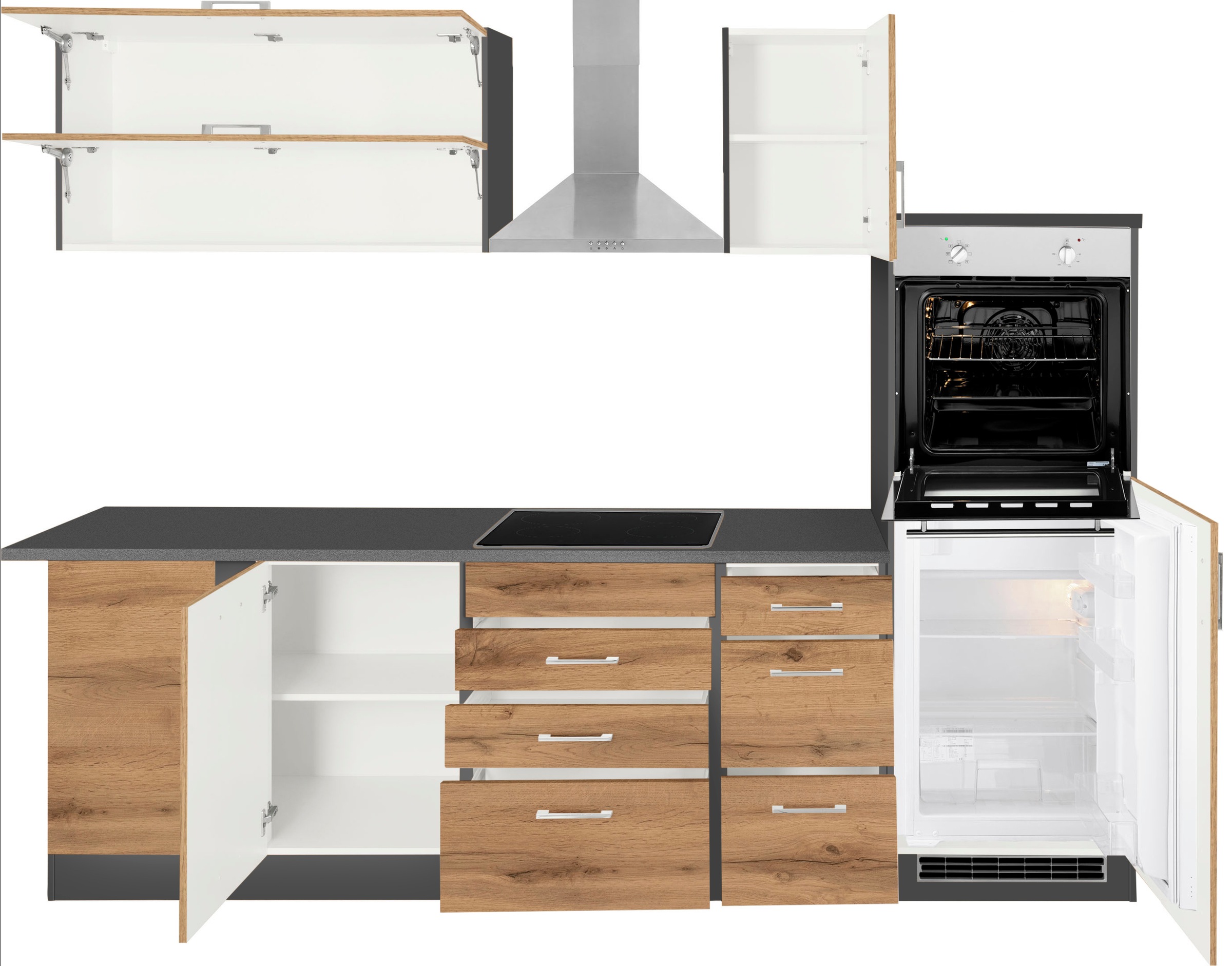 KOCHSTATION Winkelküche »KS-Colmar« ohne E-Geräte, Stellbreite 210/270 cm günstig online kaufen