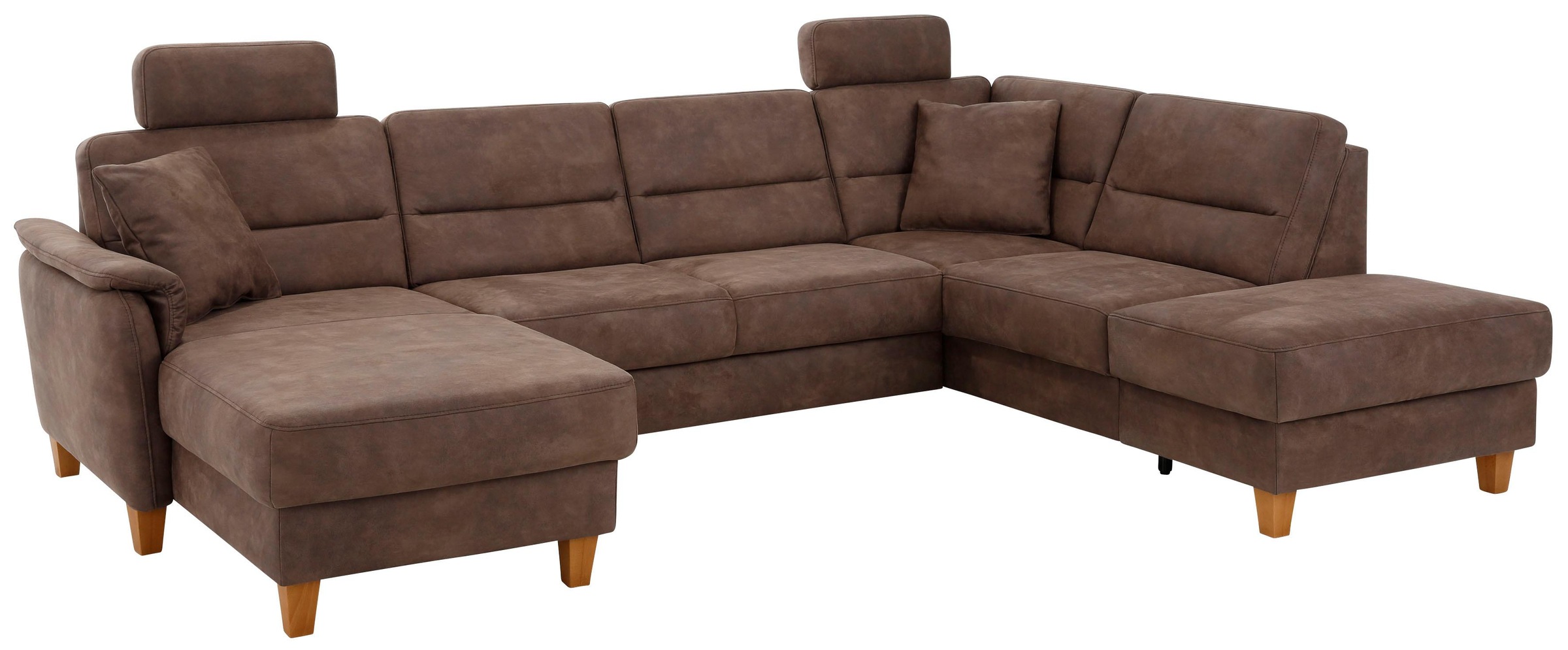 Home affaire Wohnlandschaft »Palmera U-Form, B: 308 cm« optional Bettfunkti günstig online kaufen