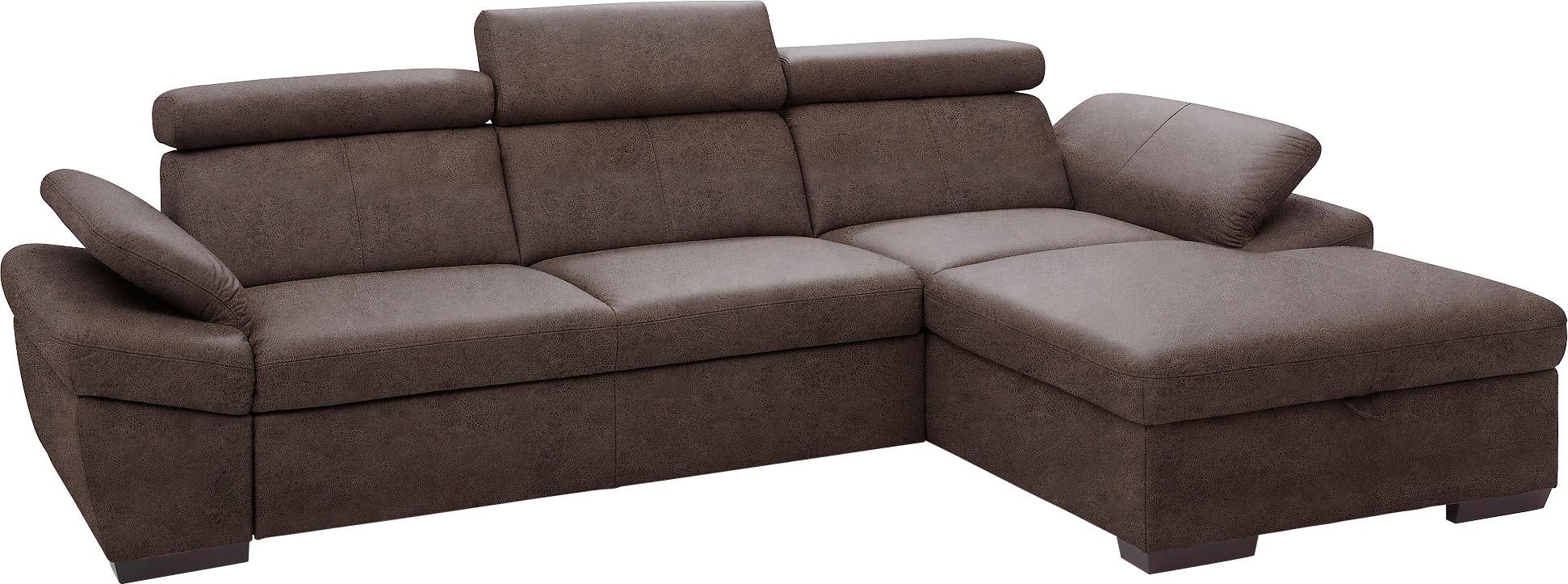 exxpo - sofa fashion Ecksofa »Salerno, Funktionssofa, Breite 280cm, hoher S günstig online kaufen