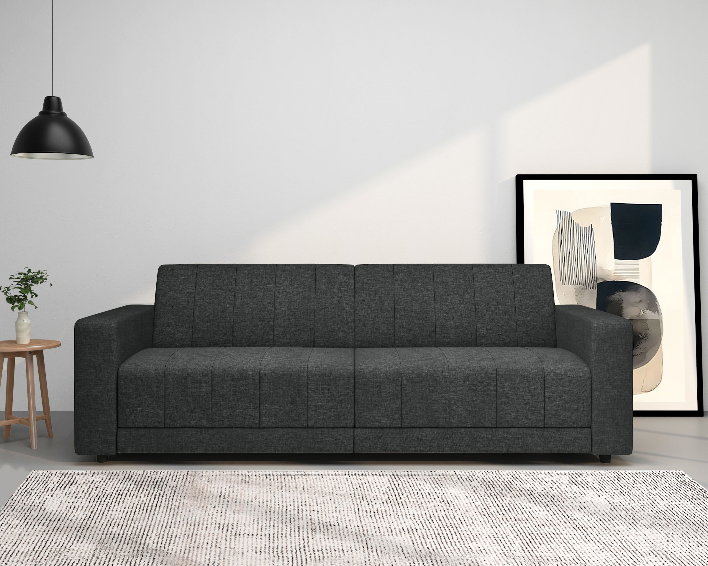 Dorel Home 3-Sitzer »Allie II Schlafsofa 225 cm« Bett-Funktion (108/190cm), günstig online kaufen