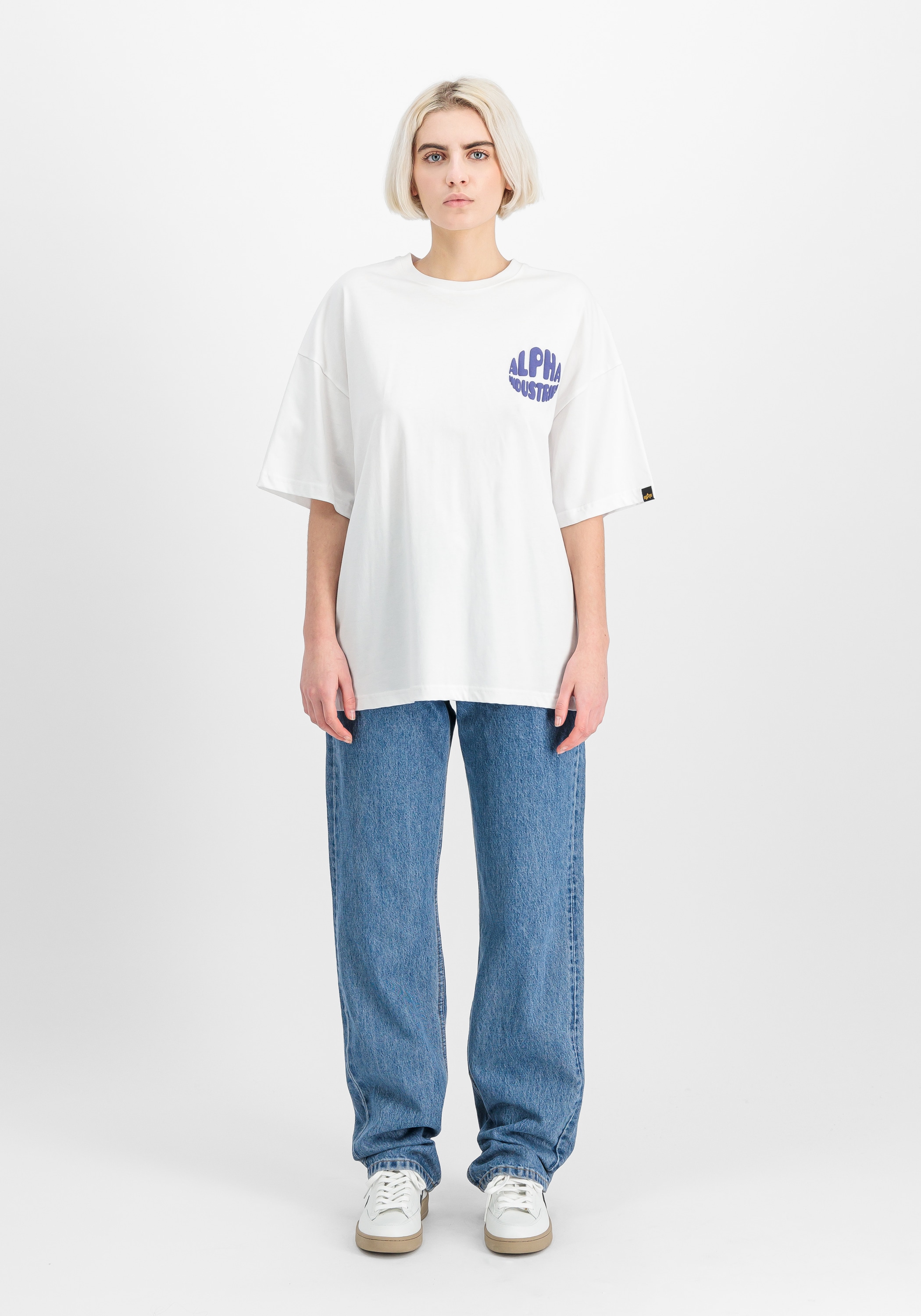 Alpha Industries T-Shirt »Alpha Industries Women - T-Shirts Logo T Back Print Women«