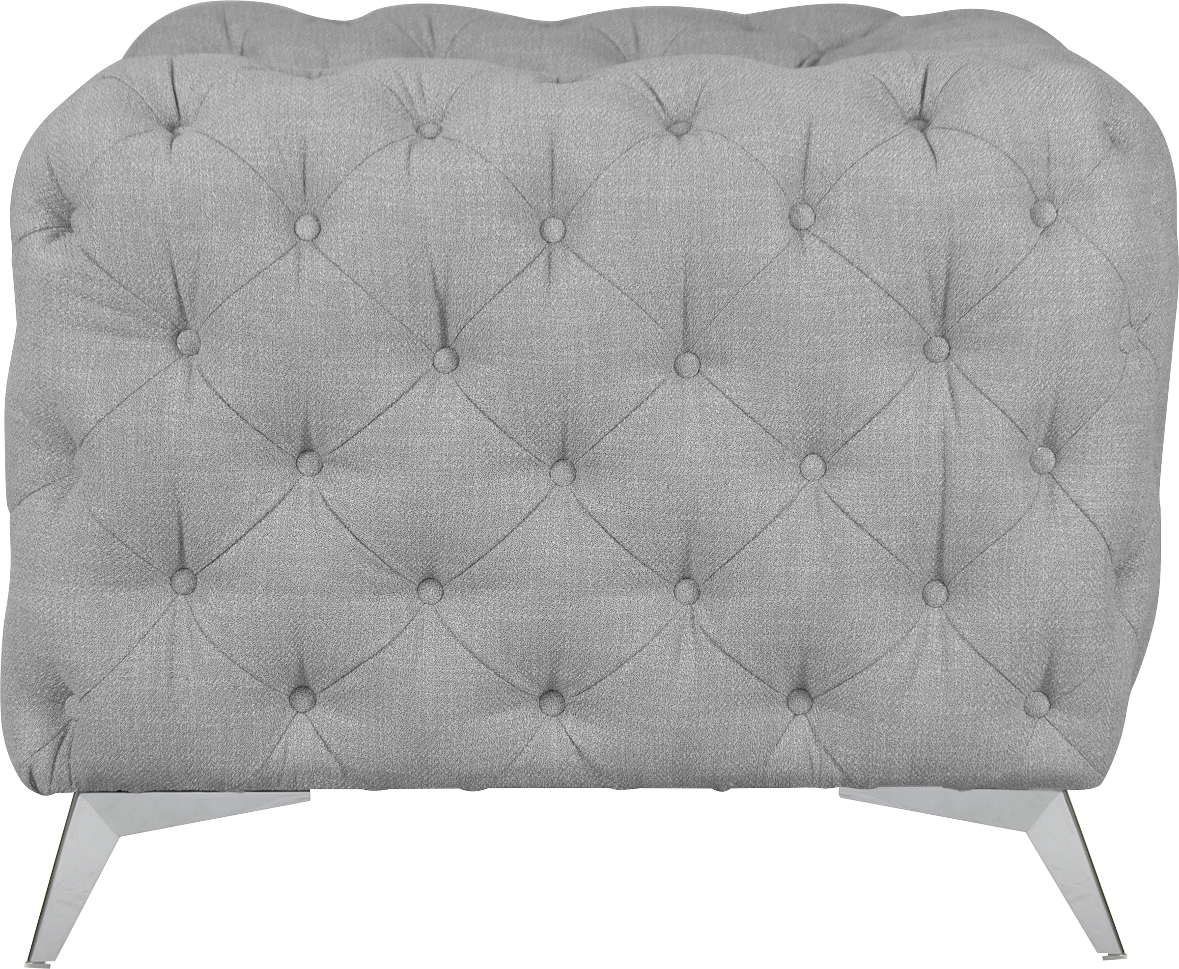 Leonique Chesterfield-Sessel »Glynis Sessel«, aufwändige Knopfheftung, moderne Chesterfield Optik, Fußfarbe wählbar