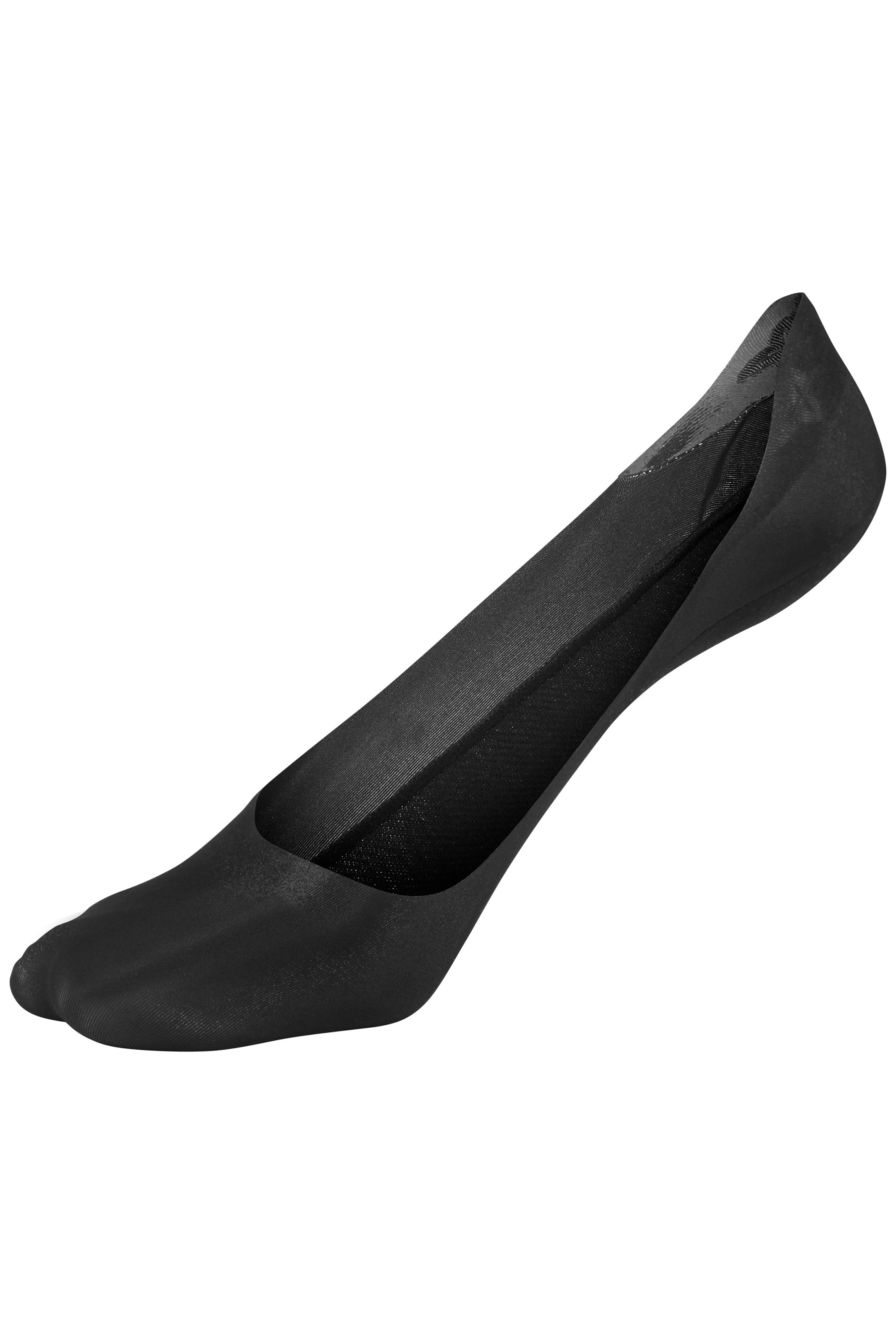 Vivance Feinfüßlinge »unsichtbare Ballerina Füßlinge, Damen invisible Socks,« Packung, 2 Paar tlg. mit Silikonpad für Summer Loafer, Ballerinas