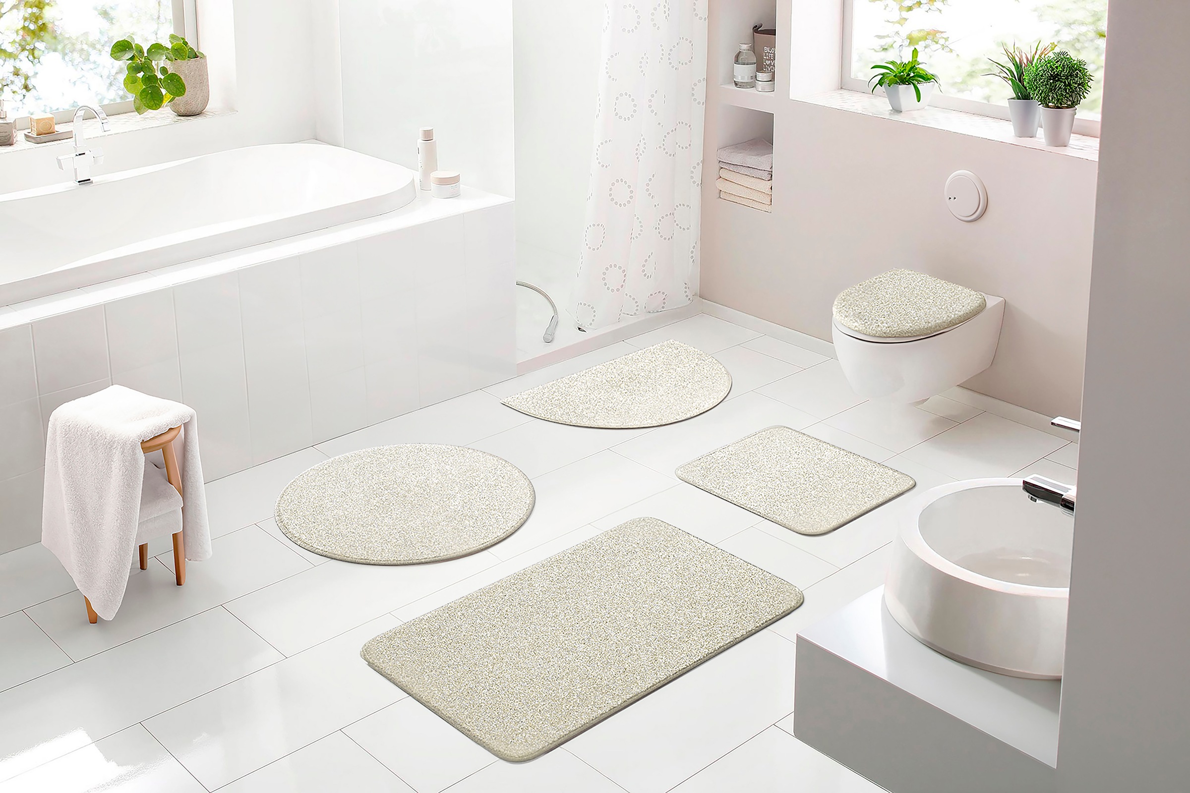 Grund Badematte Melos, Badvorleger, Badezimmer Teppich, günstig online kaufen