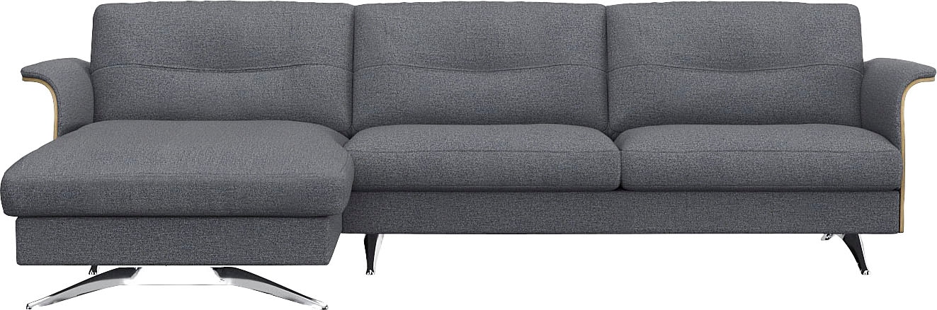 FLEXLUX Ecksofa »Glow, super bequem durch hochwertigem Sitzaufbau mit Feder günstig online kaufen