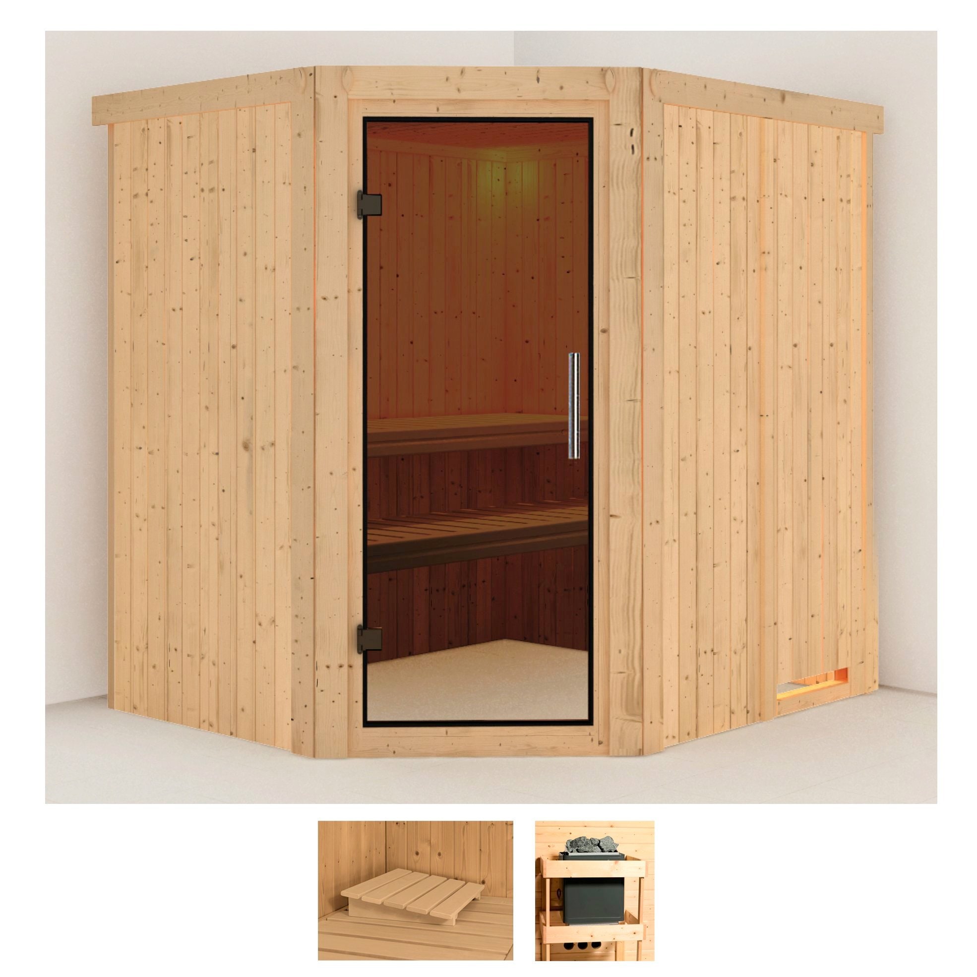 Karibu Sauna »Laila« Set, ohne Ofen günstig online kaufen