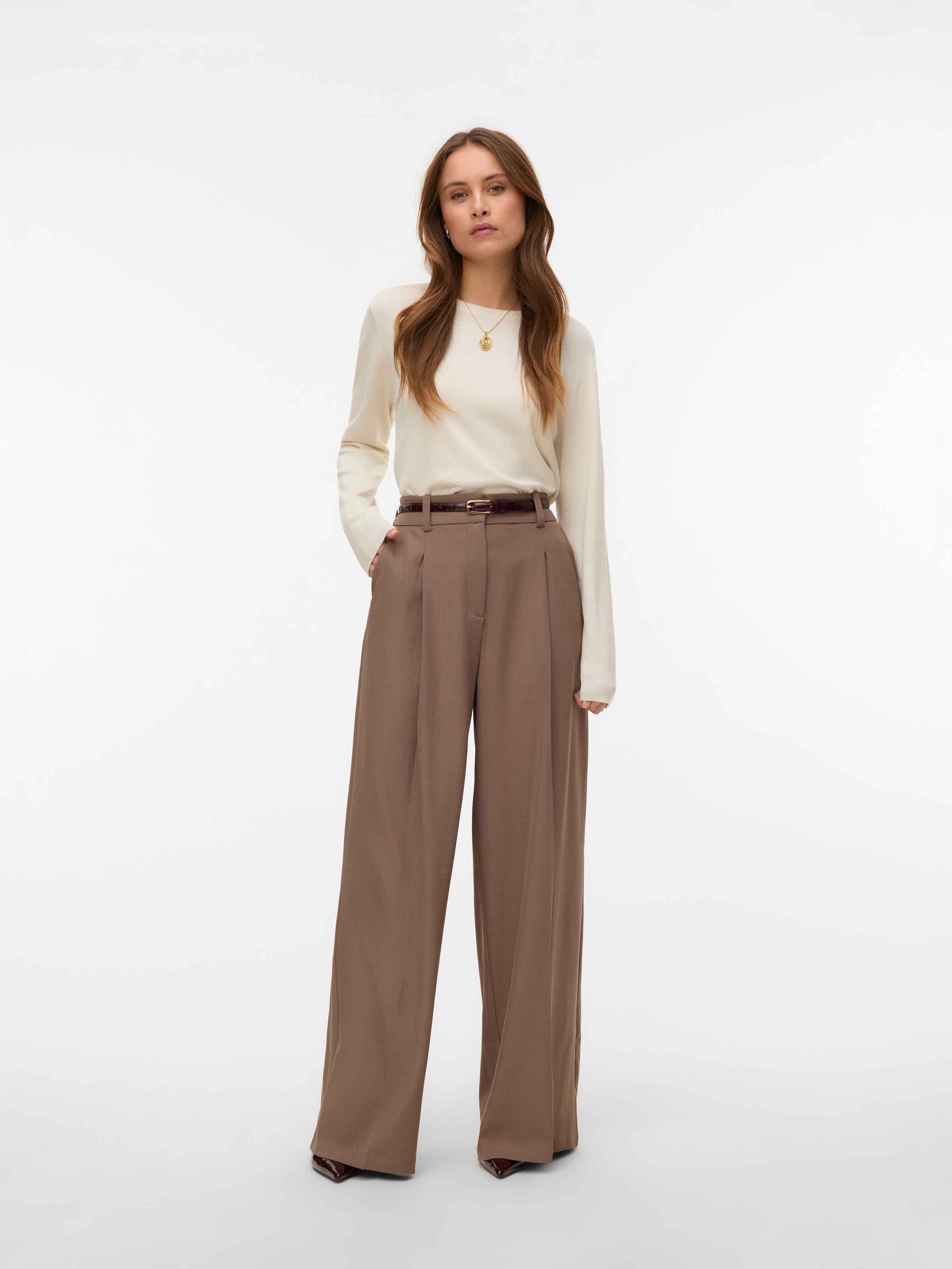 Vero Moda Strickpullover »VMSILJE LS O-NECK PULLOVER NOOS«