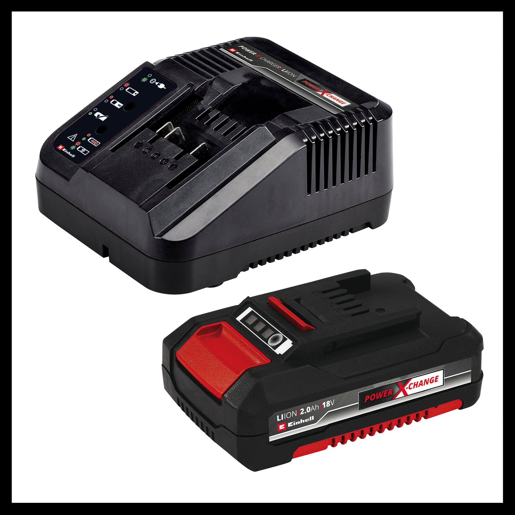 Einhell Akku-Bohrschrauber »TE-CD 18/45 3X-Li +22«, Power X-Change, inkl. Akku 18V/2,0Ah, Ladegerät, Zubehör, Koffer