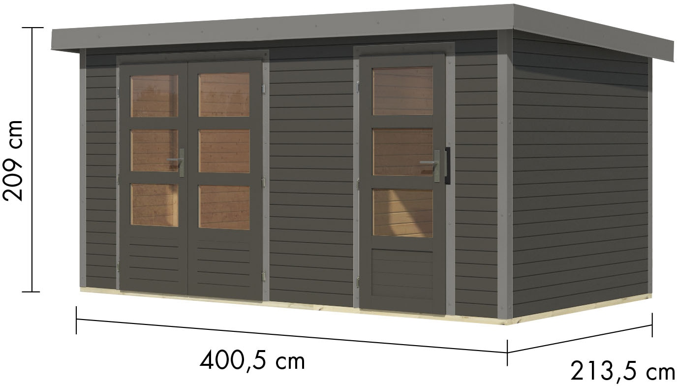 Karibu Gartenhaus »Merkur B«, aus hochwertigen Materialien