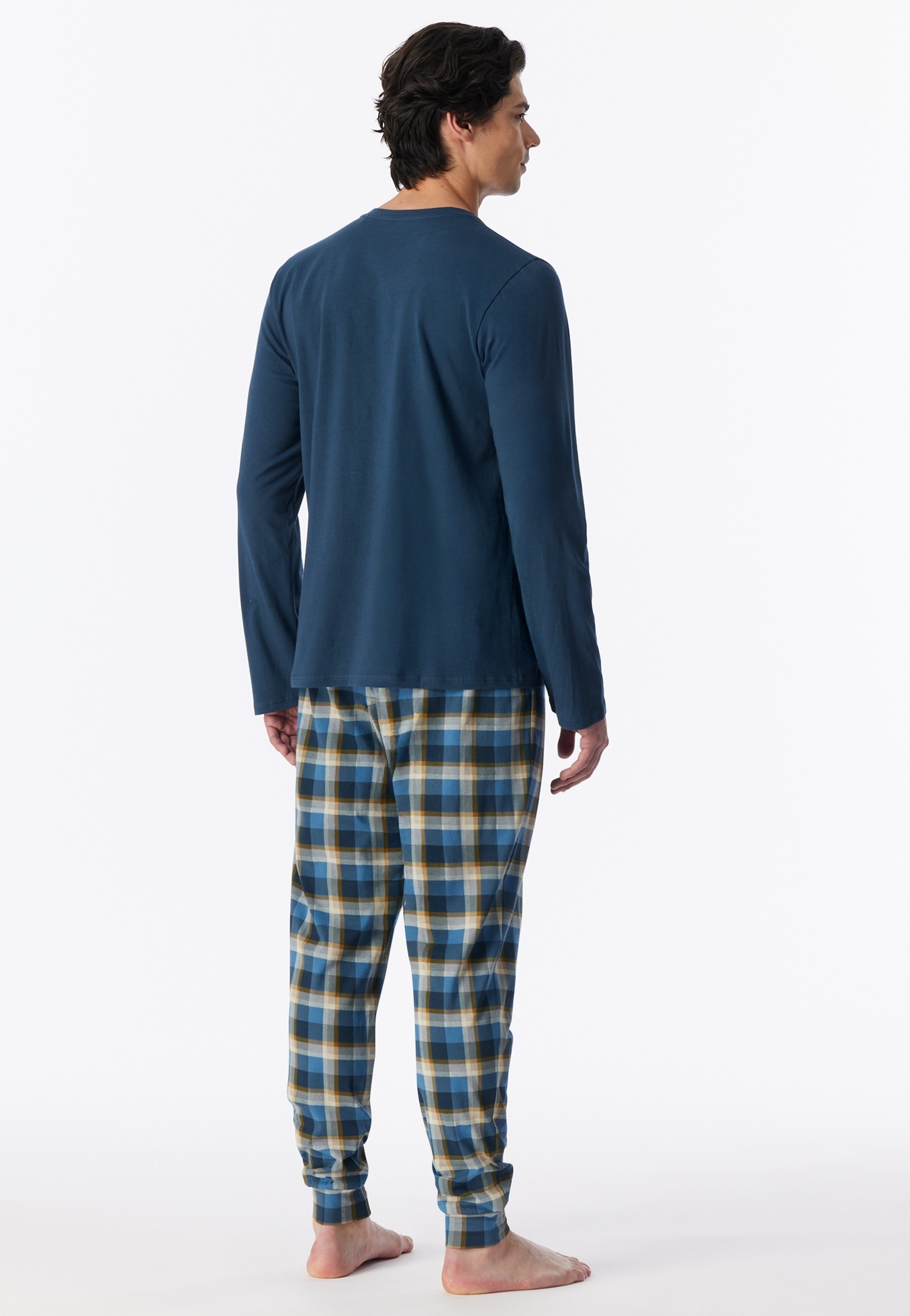 Schiesser Schlafanzug »Casual Essentials« 2 mit bequemen Bündchen