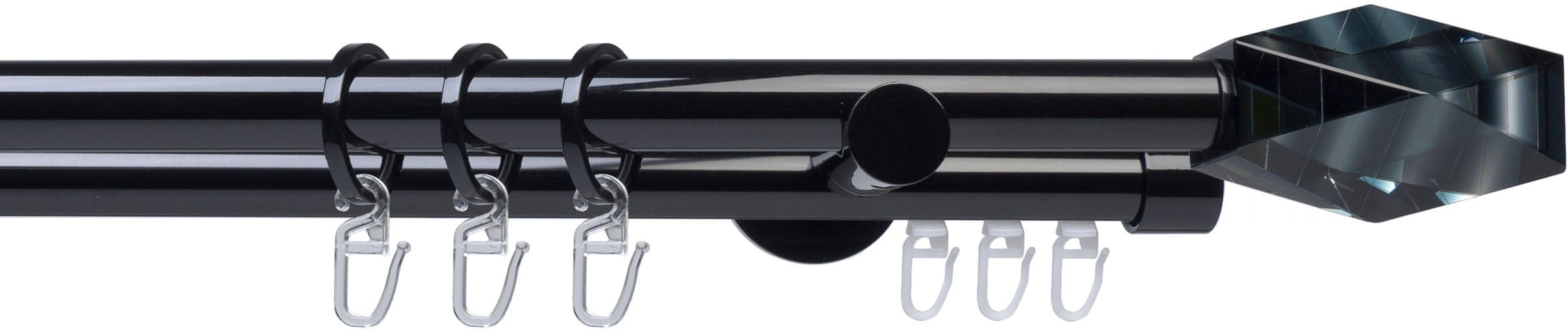 Liedeco Gardinenstange »Fertigstilgarnitur 20 mm Piano Montreal« Ø 20 mm 2 günstig online kaufen