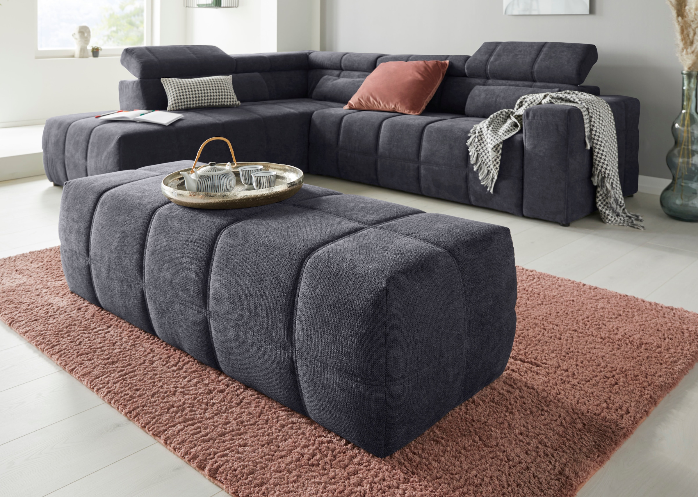 DOMO collection Hocker »Brandon«, große Ausführung passend zu "Brandon"