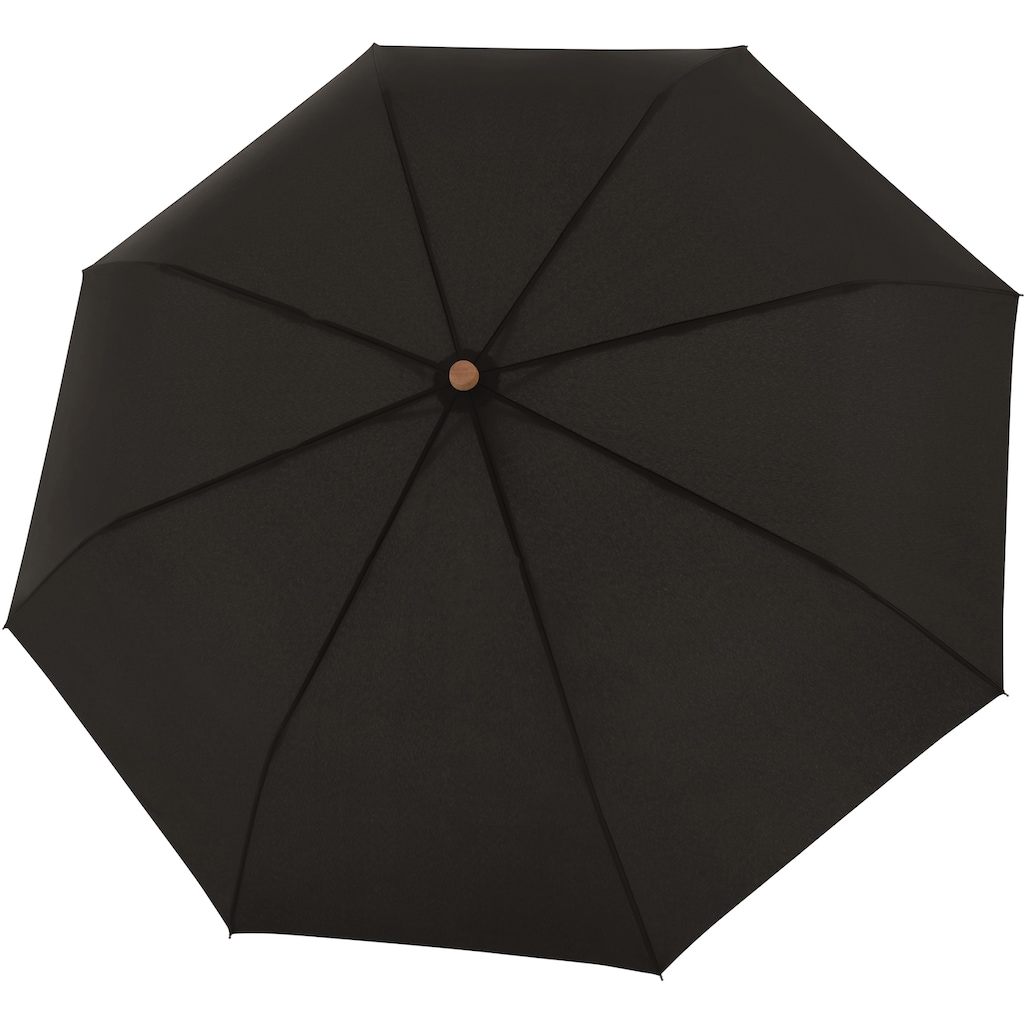 doppler® Taschenregenschirm »nature Magic, simple black«