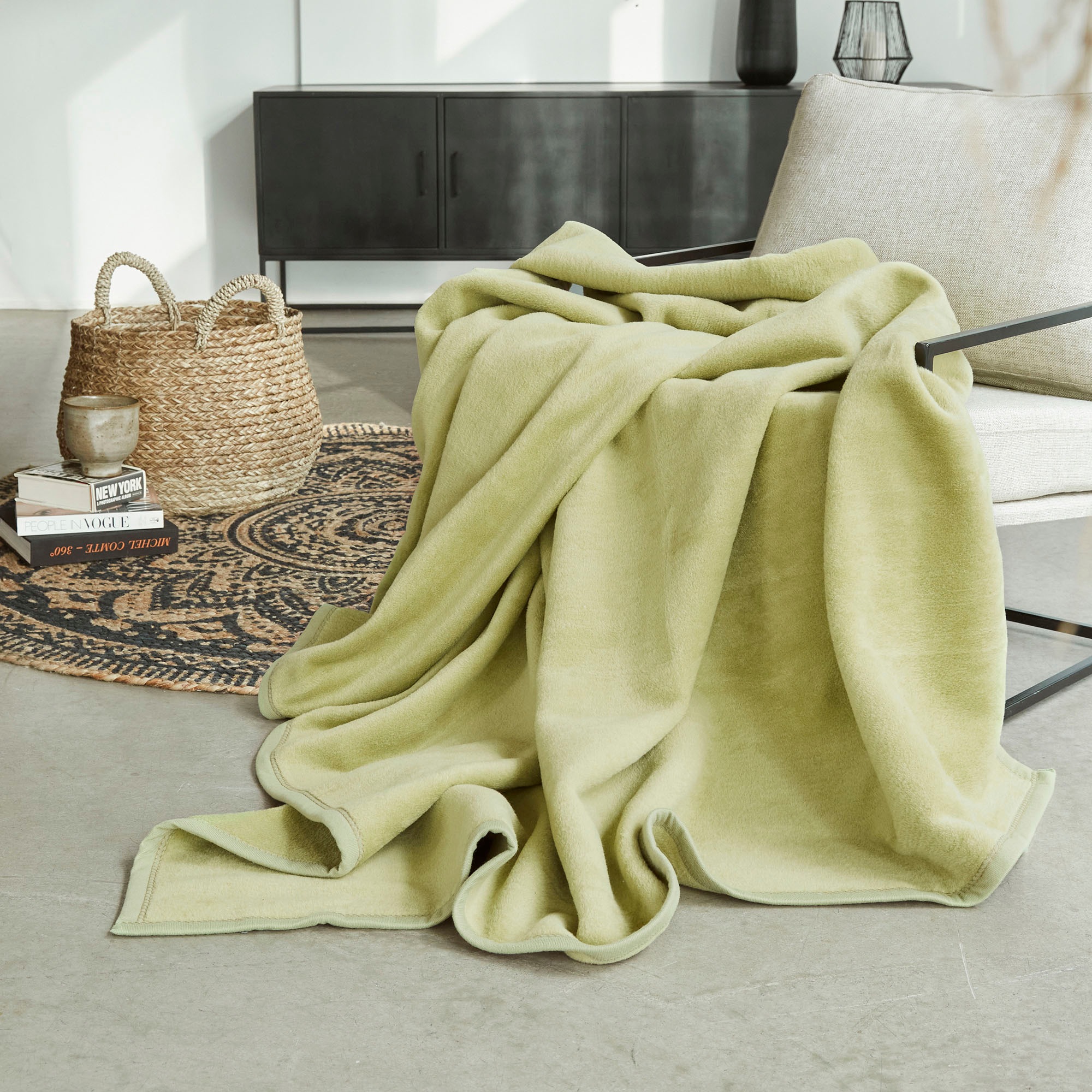 IBENA Kniedecke "Uni Kniedecke Luxus" unifarbenes Design günstig online kaufen