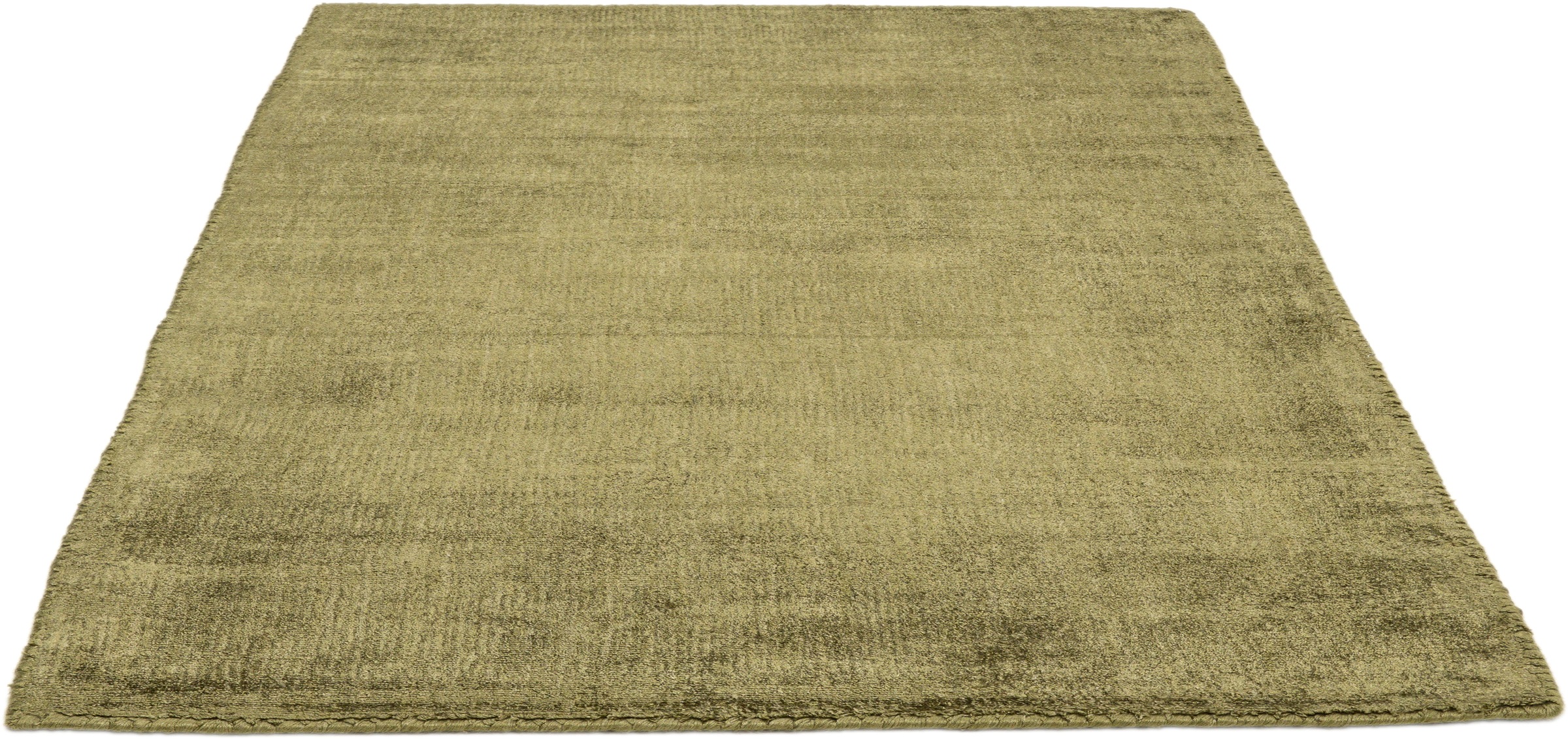 TOM TAILOR HOME Teppich »Shine uni«, rechteckig, 8 mm Höhe, Handweb Teppich, 100% Viskose, handgewebt, mit elegantem Schimmer