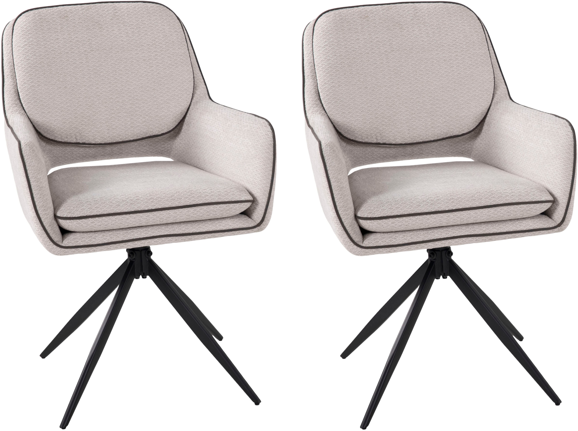 Duo Collection Esszimmerstuhl »Esra«, (Set), 2 St., Webstoff, drehbar, extr günstig online kaufen