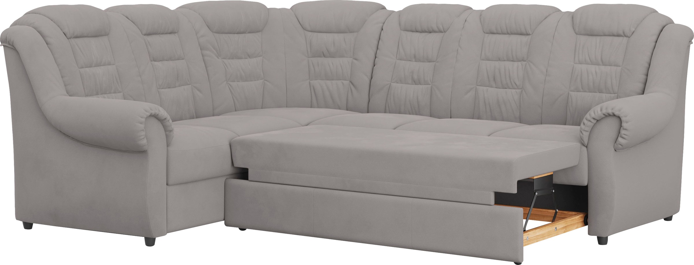 Home affaire Ecksofa »Boston L-Form«, mit hoher Rückenlehne, optional mit Bettfunktion und Stauraum