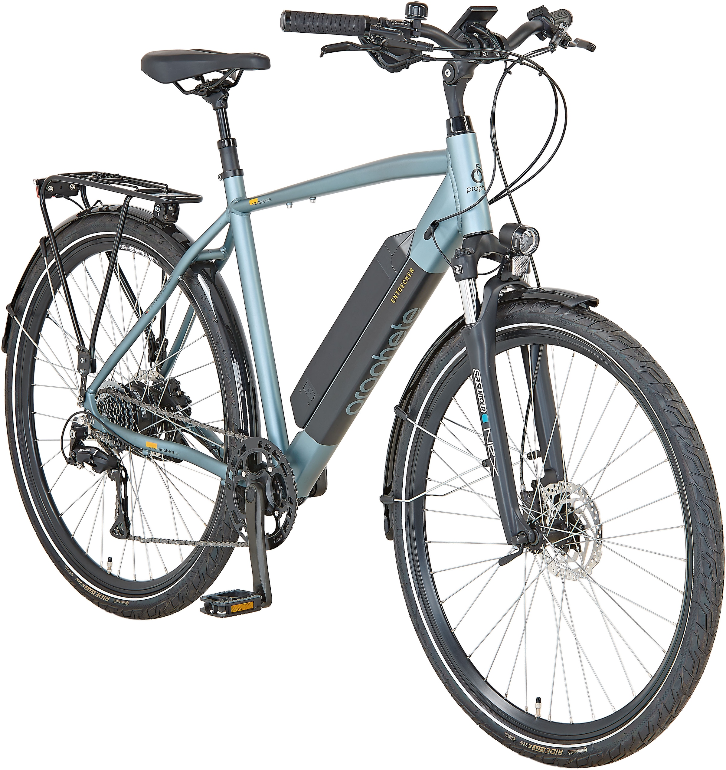 Prophete E-Bike »Entdecker 1.0«, 8 Gang, Shimano, Heckmotor 250 W, Pedelec, Elektrofahrrad für Herren, Trekkingrad