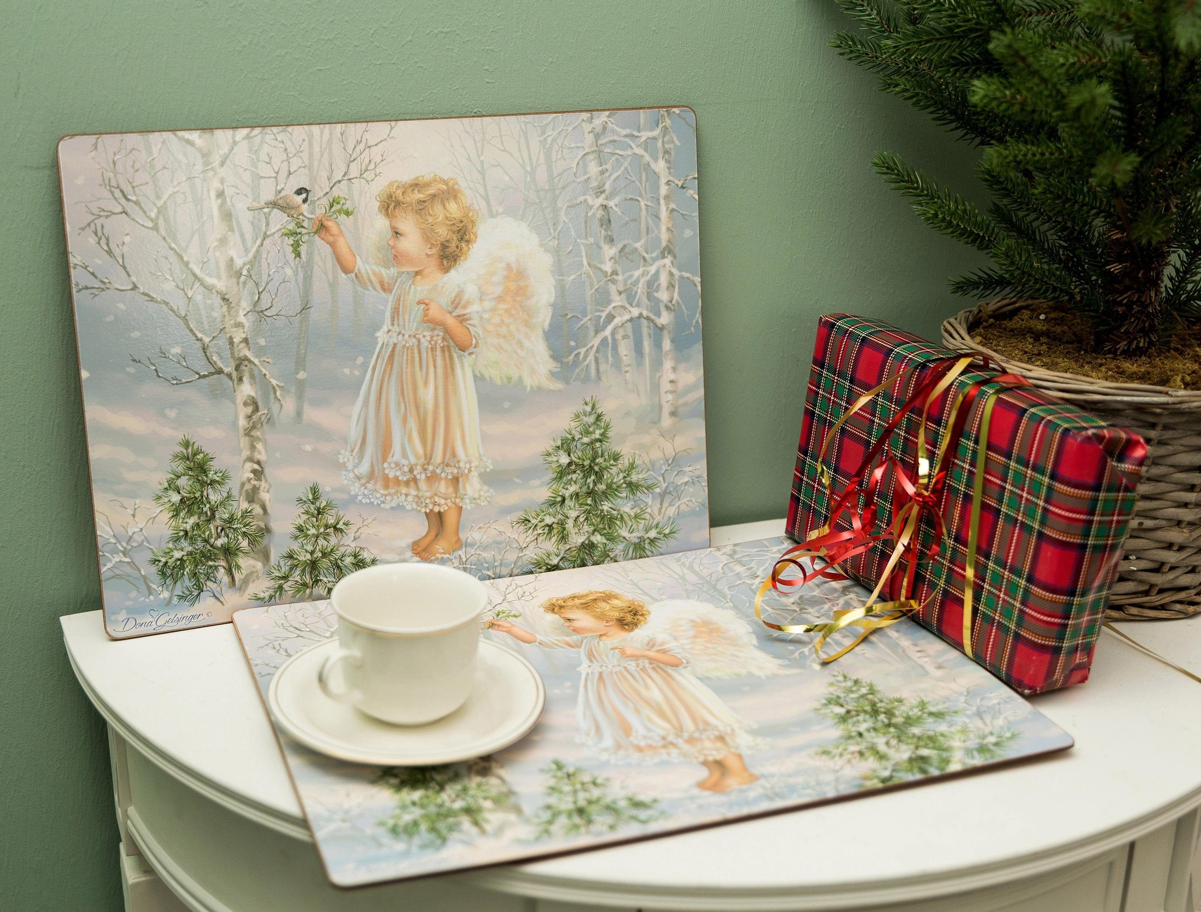 Myflair Möbel & Accessoires Platzset »Winterengel, Weihnachtsdeko«, (Set, 4 St.)