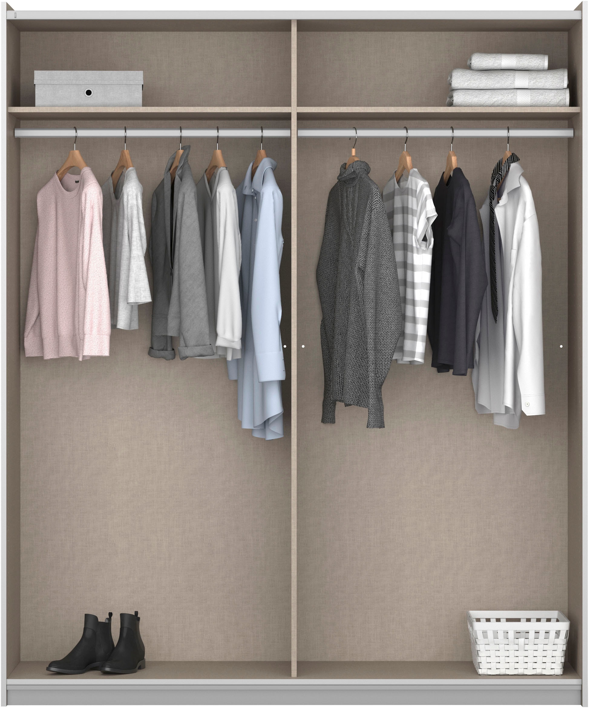 rauch Schwebetürenschrank »Subito Kleiderschrank Bestseller« Garderobe Vollspiegel Breiten 136 & 181 Höhe 197 cm - MADE IN GERMANY